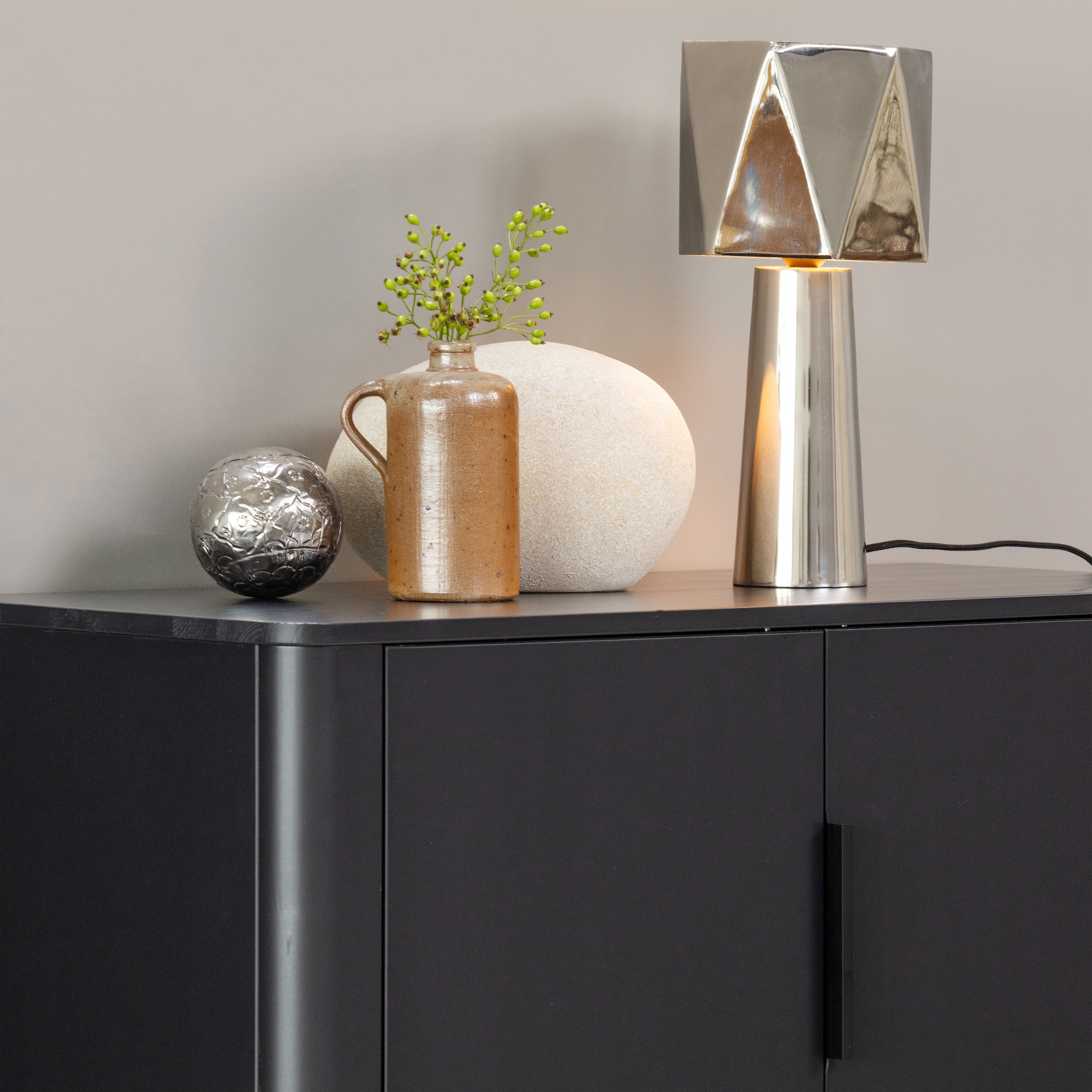 WOOOD Highboard »Gunnar FSC®-Mix Massivkiefer mit Dämpfung Funktion, 85 x 39 x 135 cm« Tragkraft 15 kg pro Boden, einfach zu montieren, sichtbare Maserung