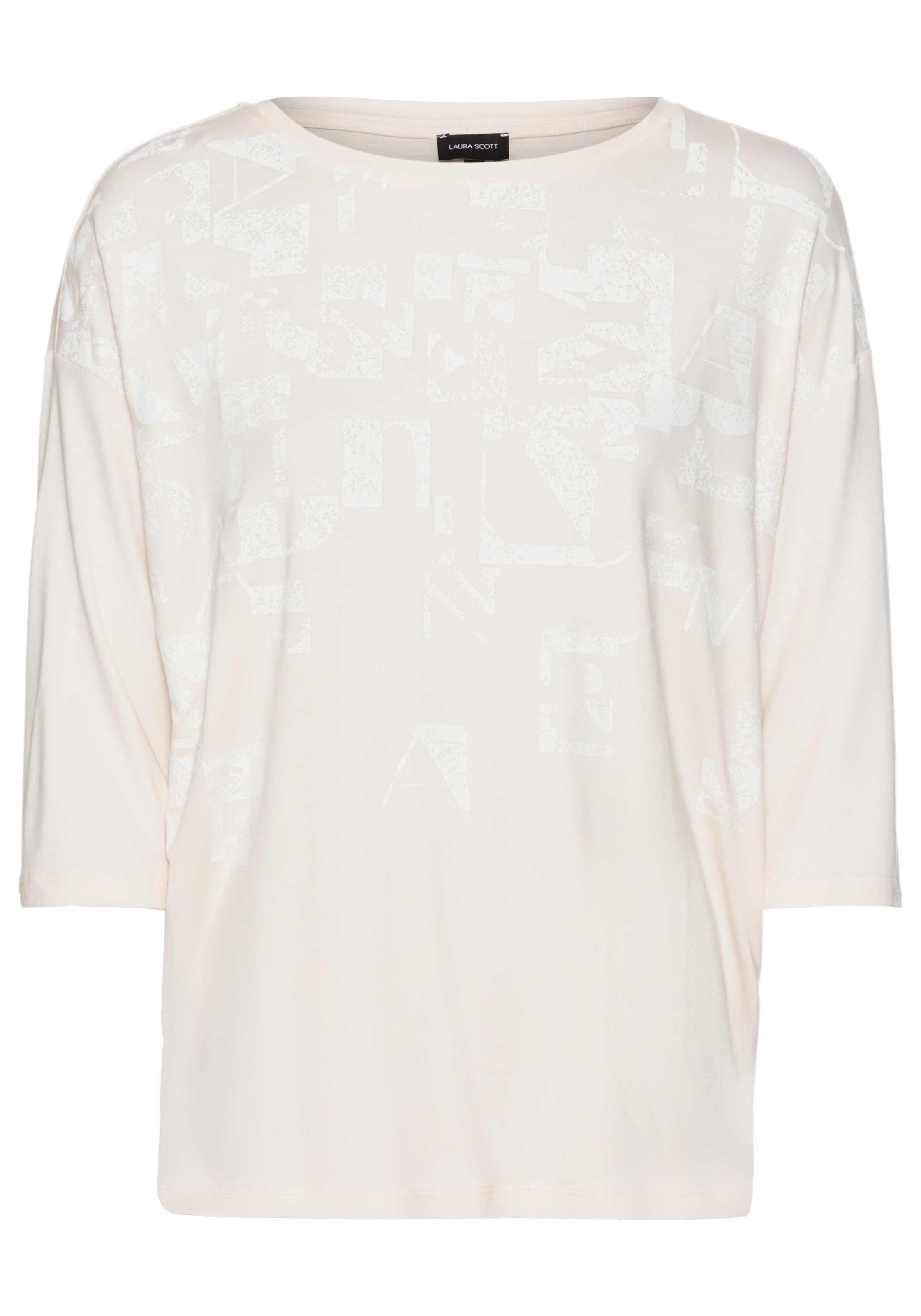 Laura Scott 3/4-Arm-Shirt, mit Grafik- Alloverprint
