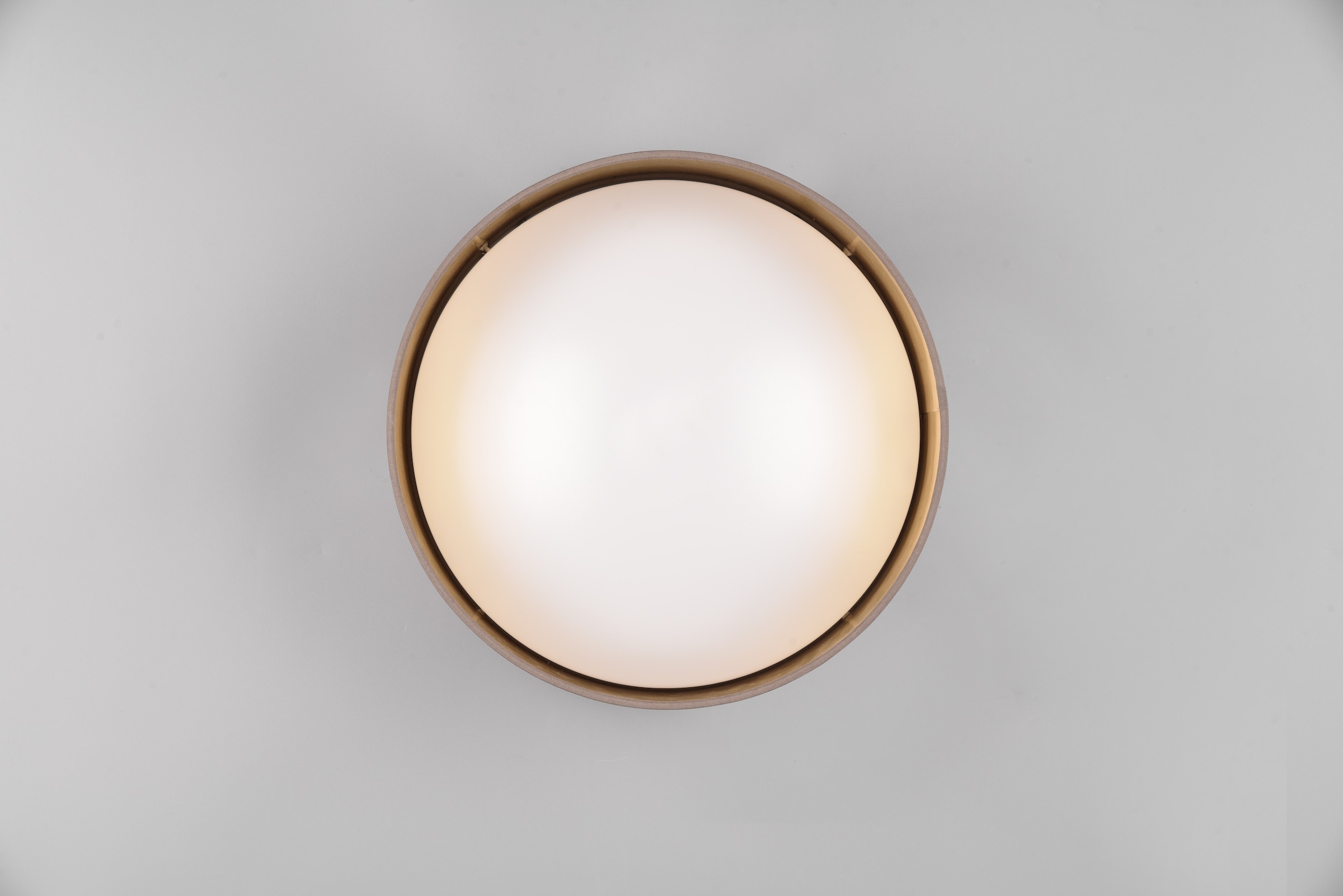 REALITY Leuchten LED Deckenleuchte »LOCARNO, runde LED Deckenlampe mit Stoffschirm, Ø 30 cm Höhe 11 cm« LED-Board 1 Stk. Warmweiß 12W LED warmweiß 3000 K, 1160 Lumen, Wohnzimmer Schlafzimmer Licht