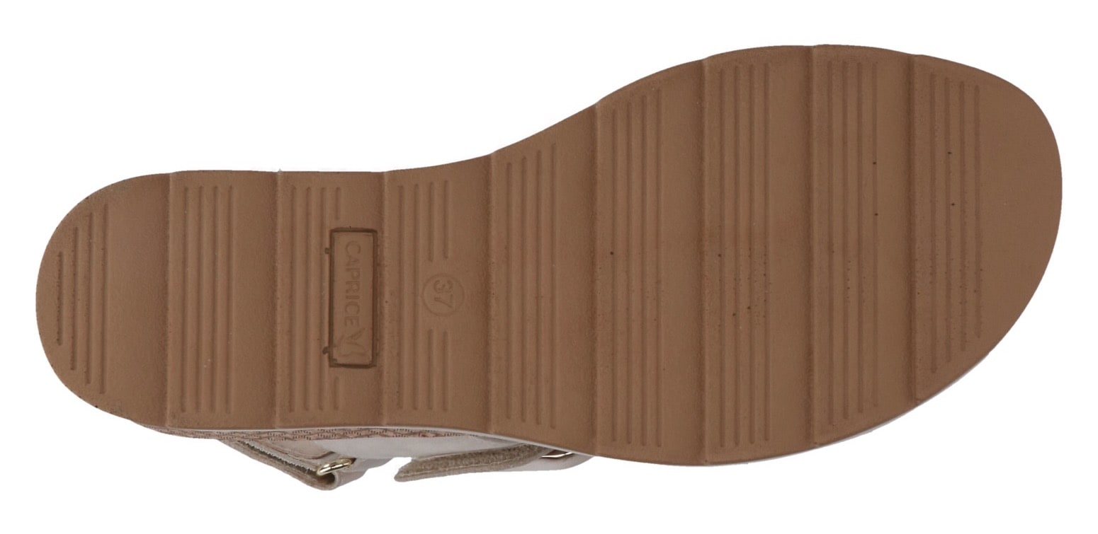 Caprice Keilsandalette, Sommerschuh, Riemchensandale in bequemer Weite