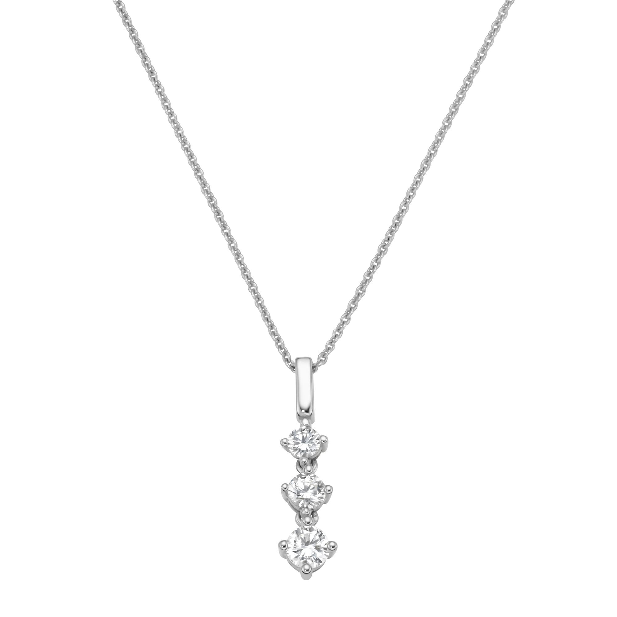 Smart Jewel Kette mit Anhänger »Kette Anhänger mit Zirkonia, Silber 925«