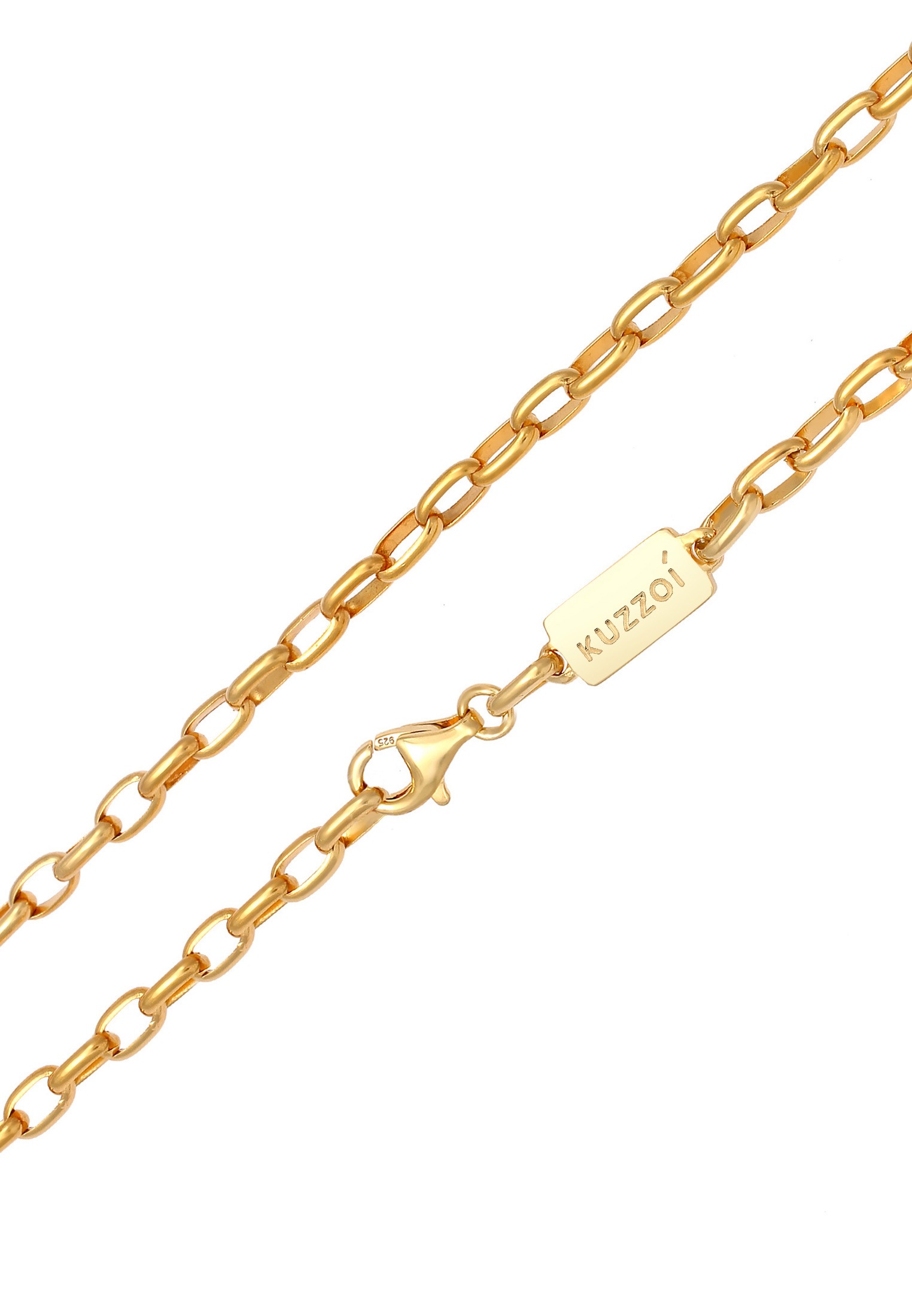 Kuzzoi Silberkette »Halskette Herren Ankerkette Oval 925 Silber«