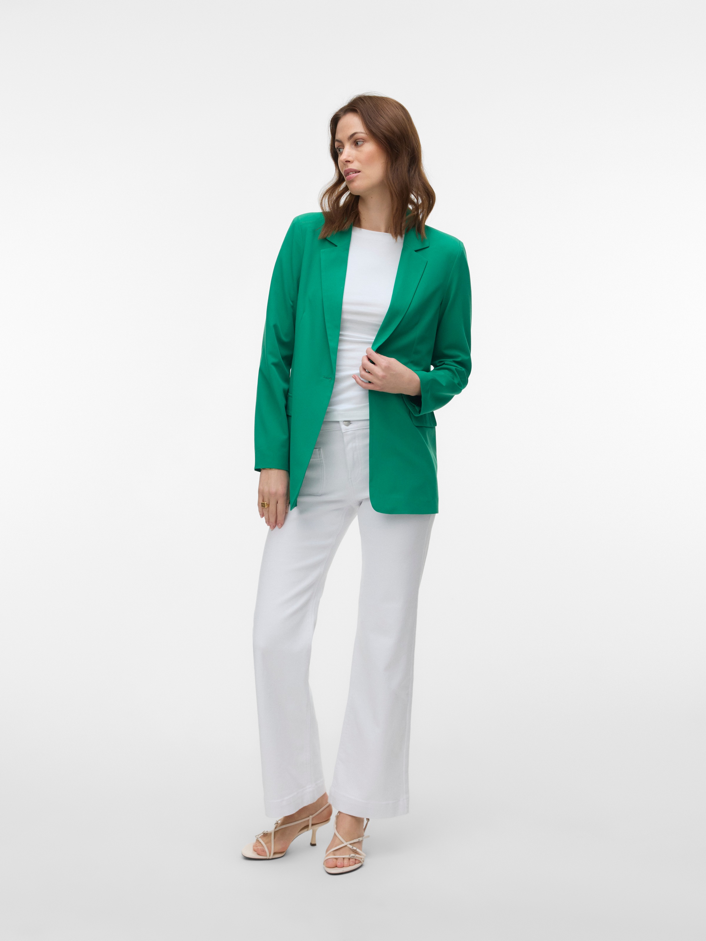 Vero Moda Longblazer »VMZELDA LS LOOSE BLAZER NOOS« lässige Form, 1-Knopf Verschluss