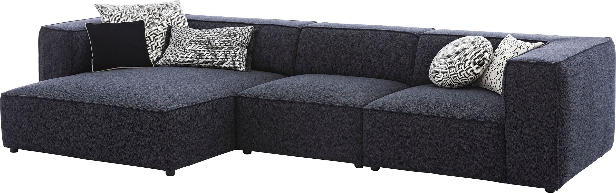 W.SCHILLIG Ecksofa »around-the-block«, mit eleganter Biese, mit Federkern, Breite 341 cm
