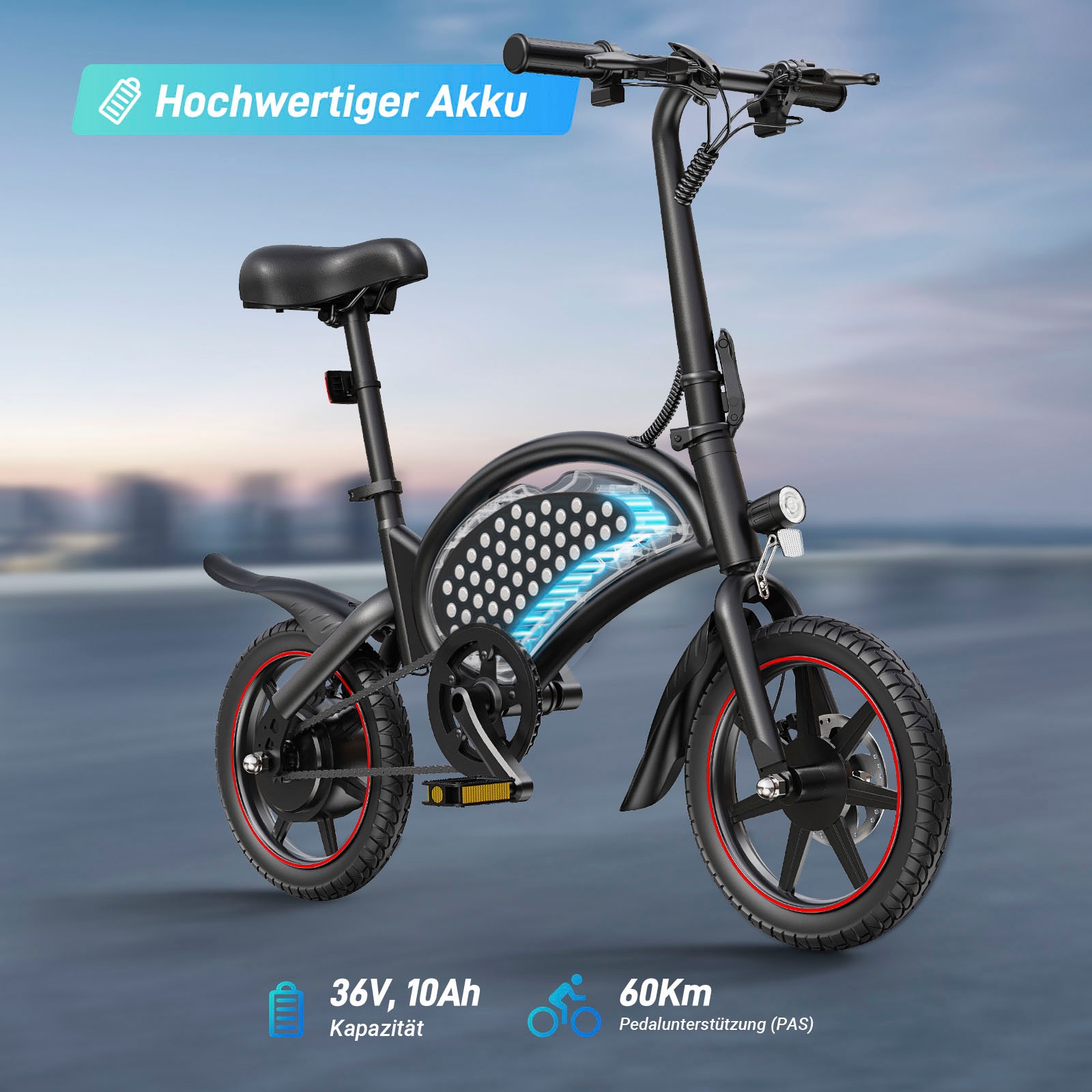 DYU »DYU D3S« Mittelmotor 250 W Packung, 