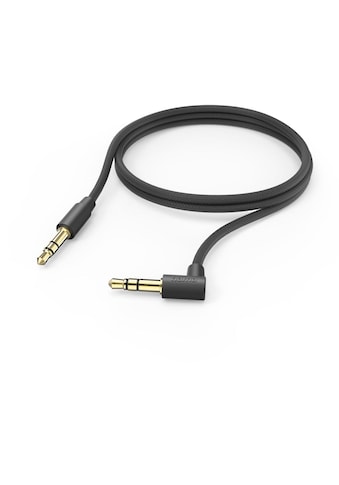 Audio-Kabel »Aux Kabel 3,5 mm Klinke, 90° Winkelstecker, 1,0 m, Schwarz«, 100 cm