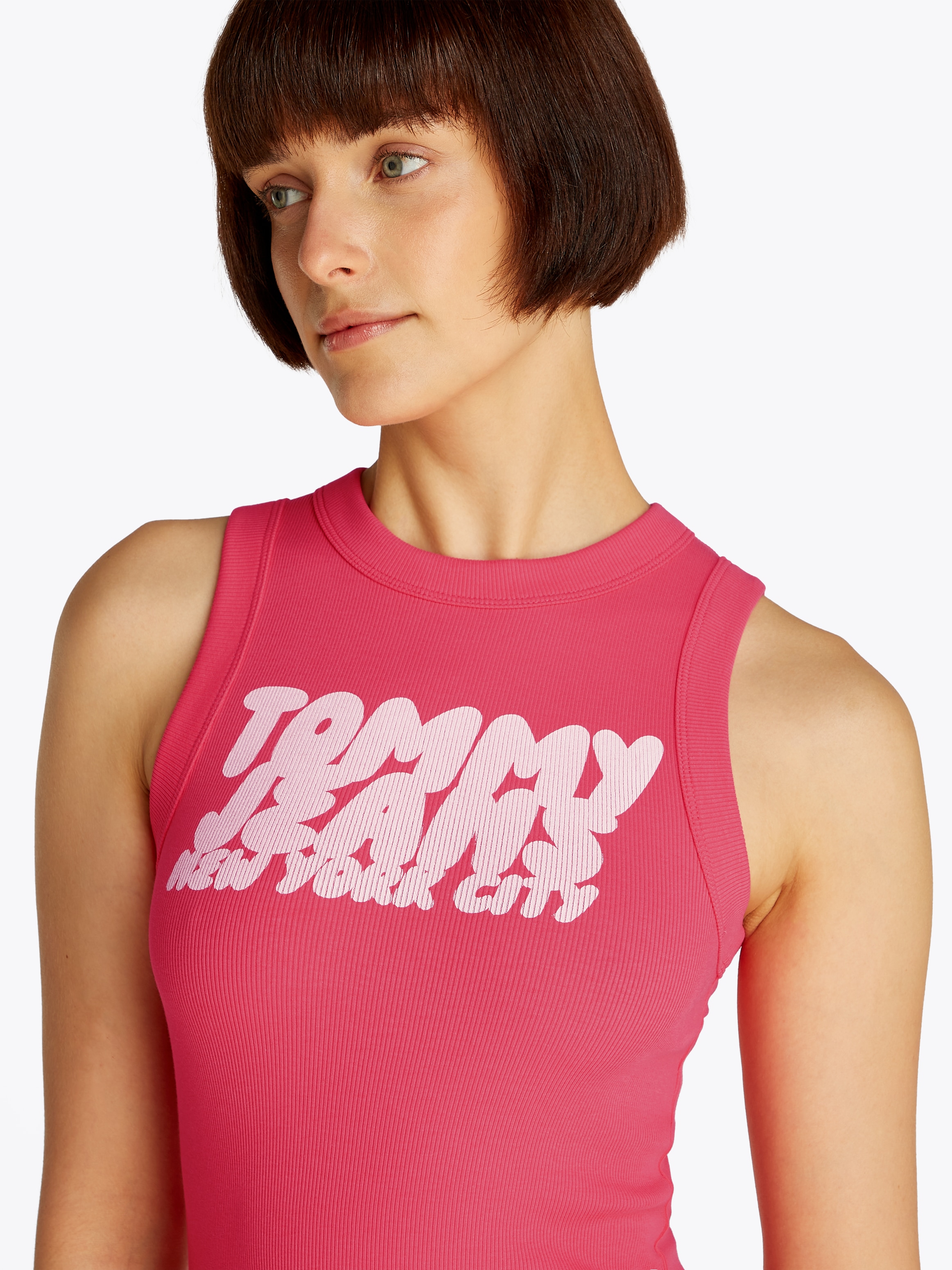 Tommy Jeans Minikleid »TJW TJ BUBBLE TANK DRESS«, mit Logodruck