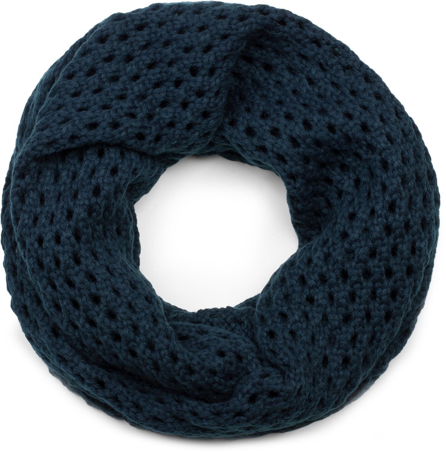 styleBREAKER Strickschal »Strick Loop Schal mit Loch Muster« 1 Stk.
