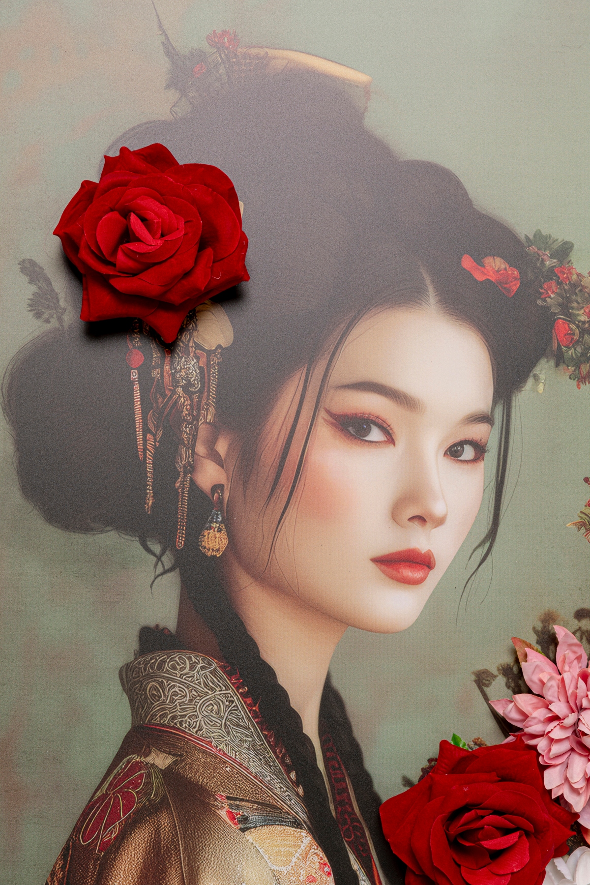 Kare Design Leinwandbild »Kimono Girl 84x124cm« 1, 