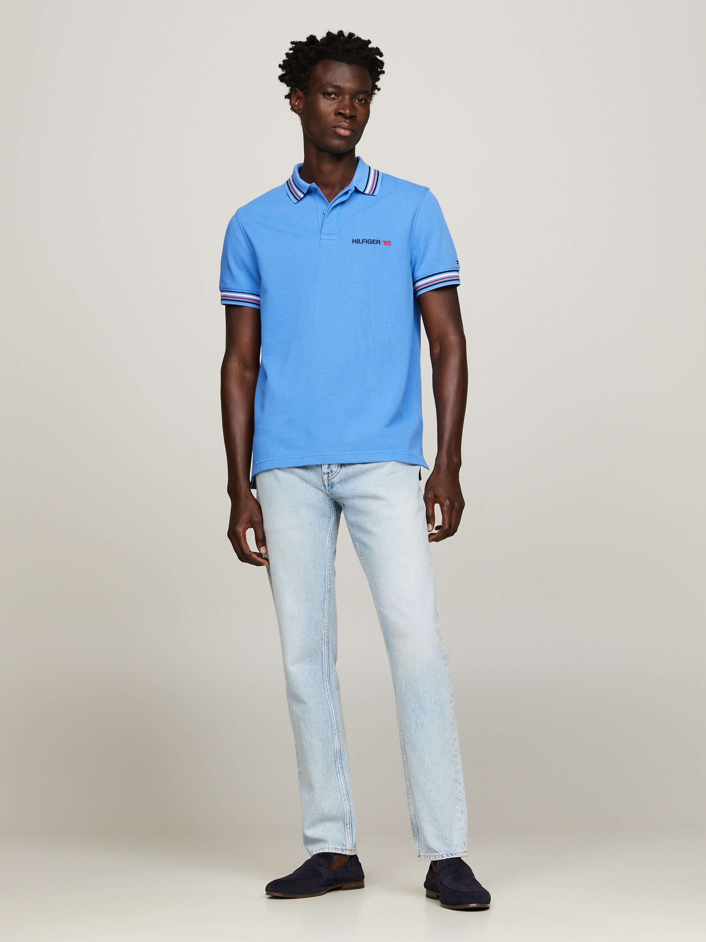 Tommy Hilfiger Poloshirt »CONTRAST GLOBAL STRIPE REG POLO«, mit kontrastfarbenen Details