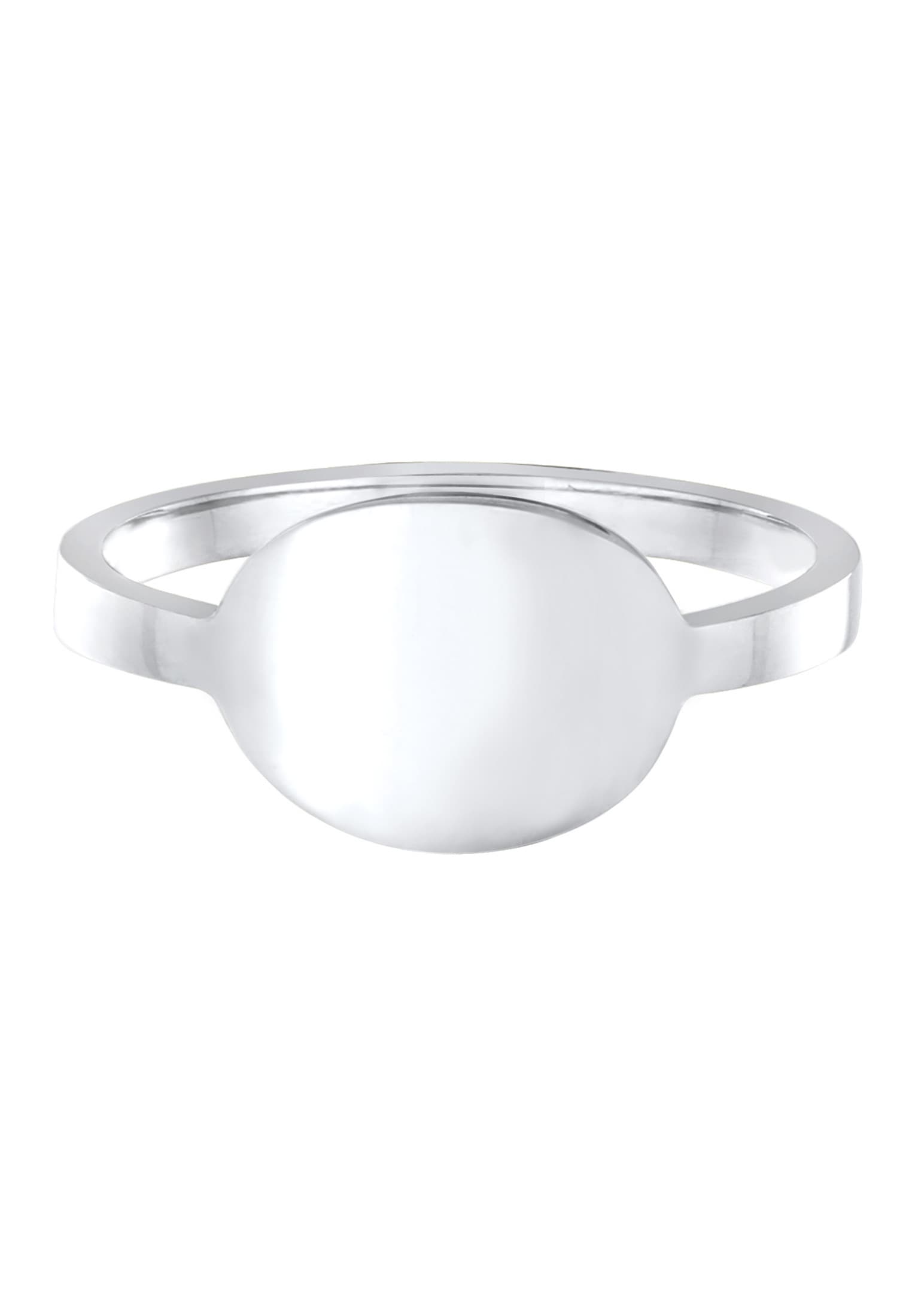 Elli Siegelring »Ring Siegelring Basic Trend Oval 925 Silber«