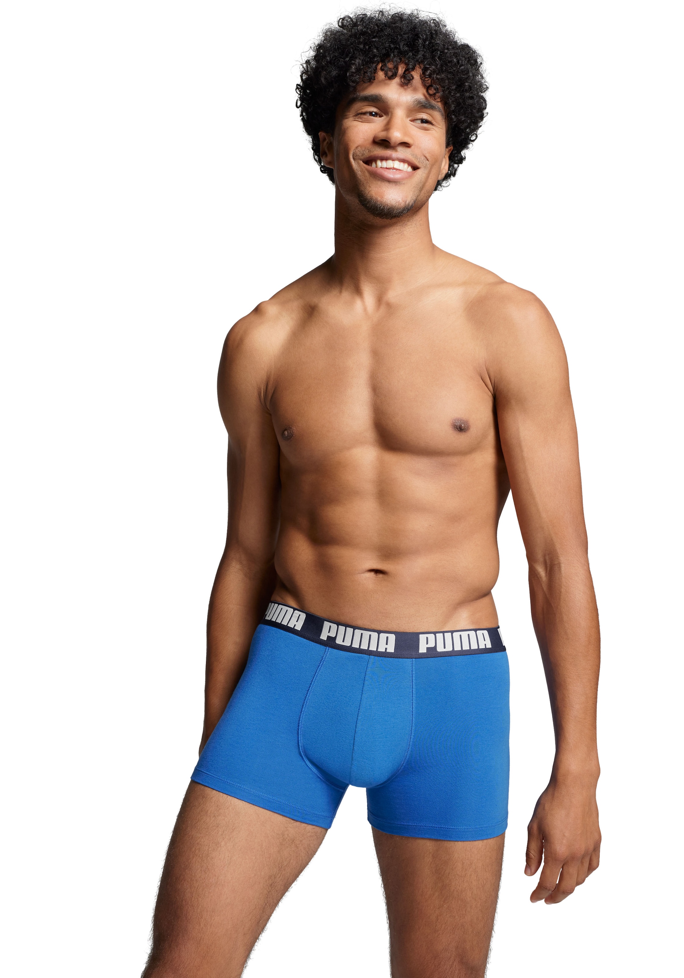 PUMA Boxer, (6er Pack), mit elastischem Logobund