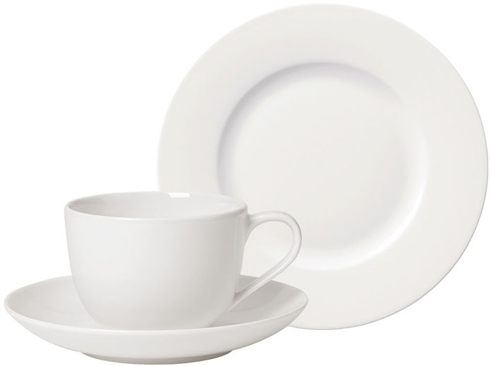 Villeroy & Boch Kaffeeservice »For Me Kaffee«, (Set, 18 tlg.), schlichte, zeitlose Eleganz