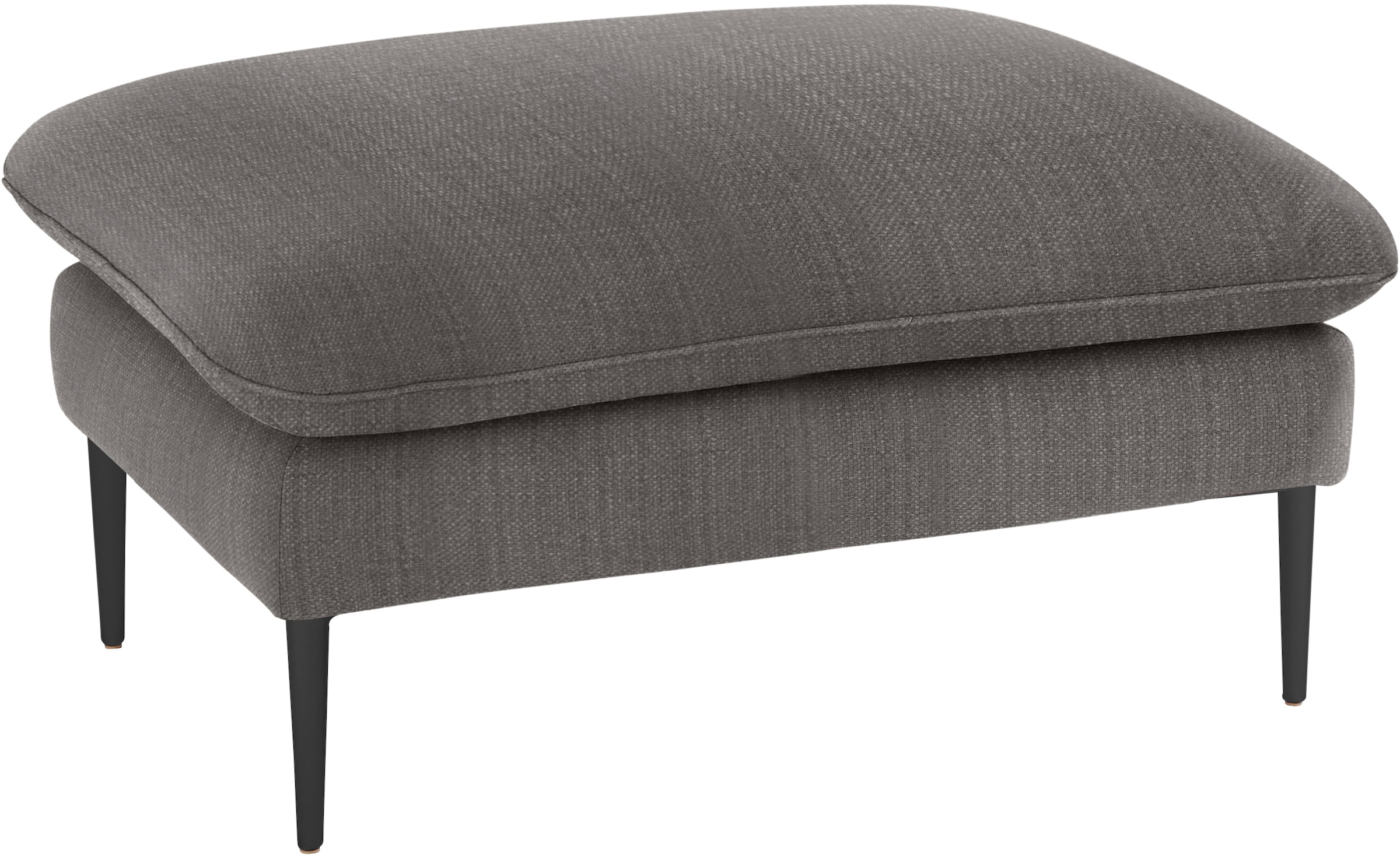 W.SCHILLIG Hocker »enjoy&MORE«, Füße schwarz pulverbeschichtet, Breite 106 cm
