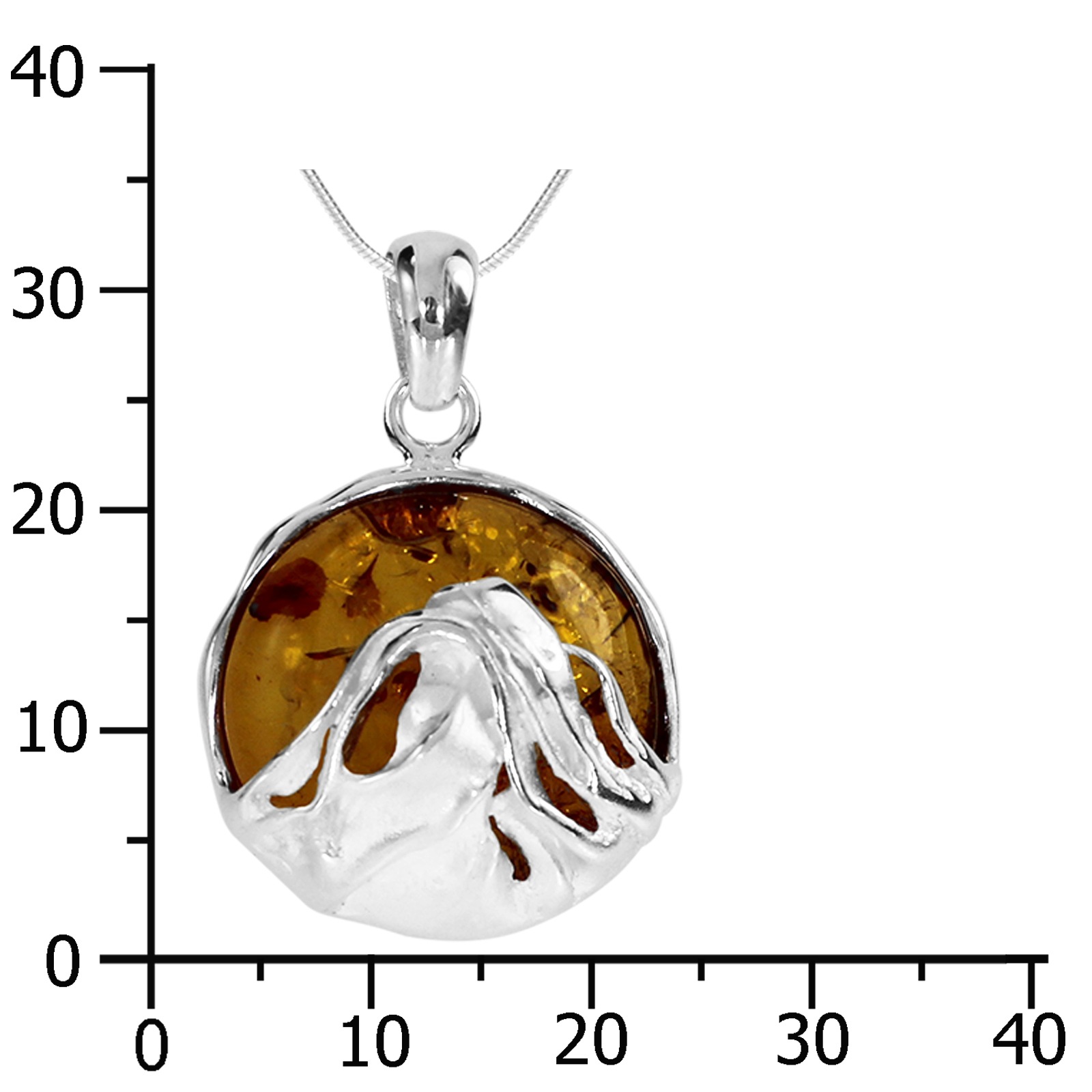 OSTSEE-SCHMUCK Kette mit Anhänger »- Anngret - Silber 925/000 - Bernstein«