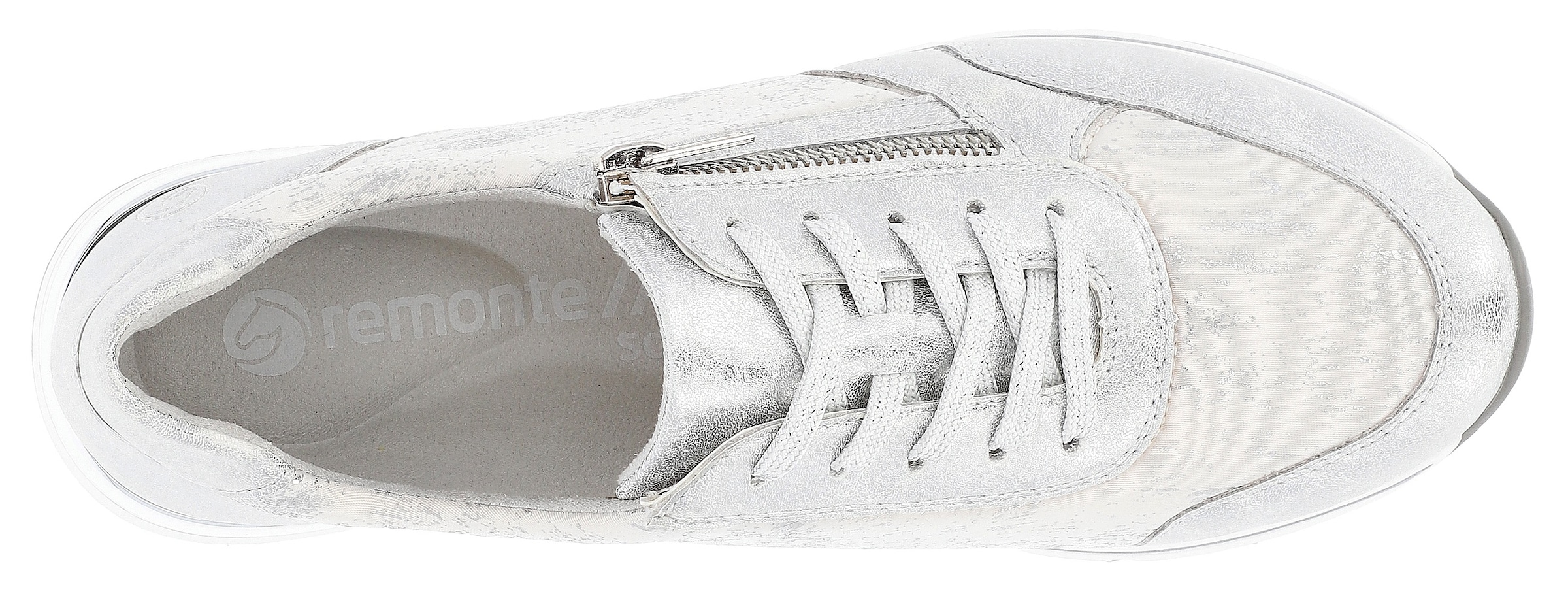 Remonte Keilsneaker  mit seitlichem Reißverschluss, Freizeitschuh, Halbschuh, Schnürschuh