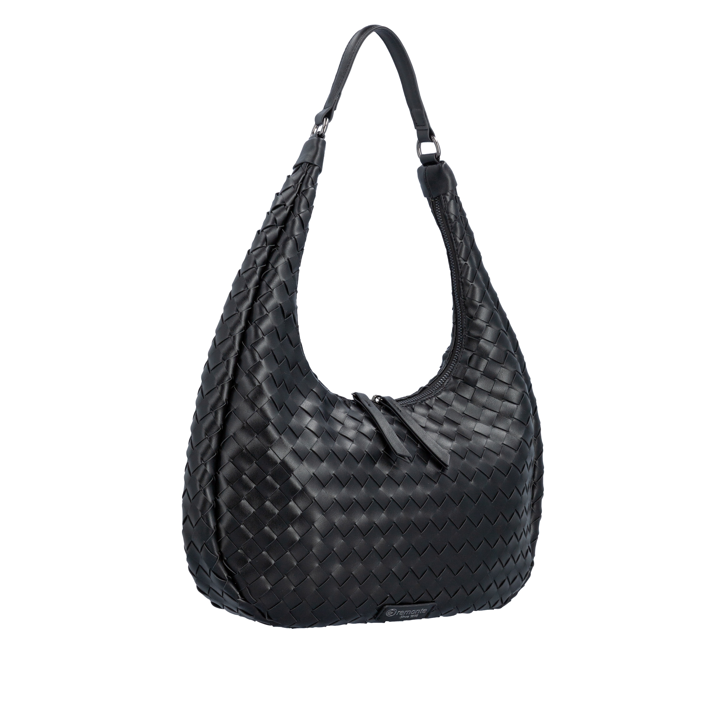 Remonte Hobo Beuteltasche, Handtasche in Flecht-Optik, mit kurzem Umhängeriemen