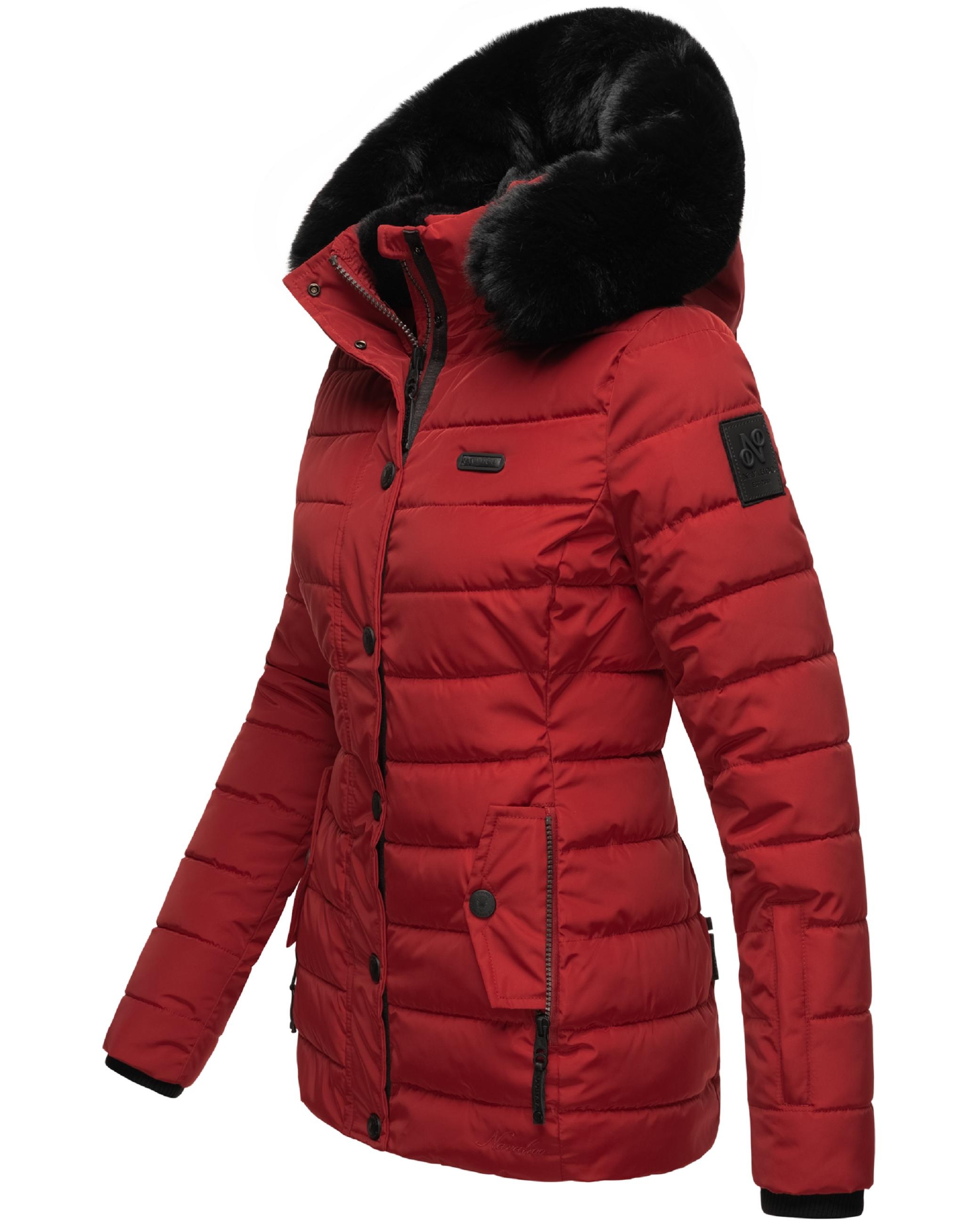 Navahoo Steppjacke »Winterjacke Milianaa«, mit Kapuze, Edle Winterjacke mit weicher Kunstfell-Kapuze