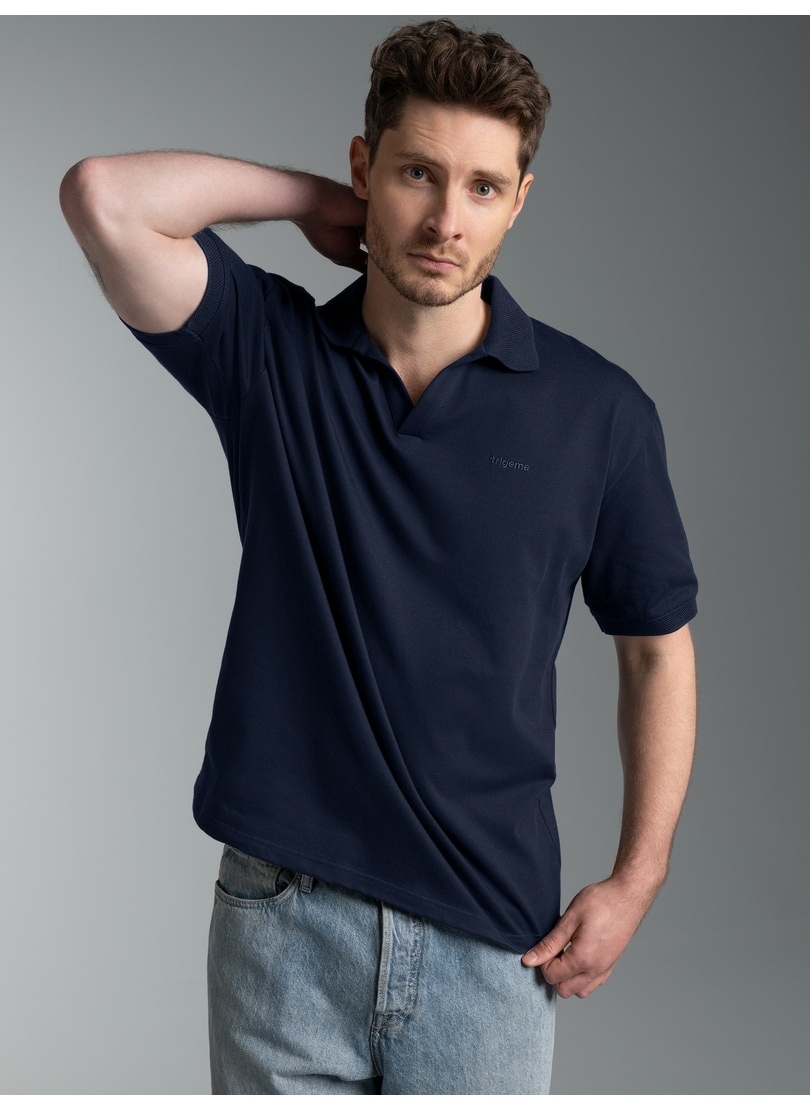 Trigema Poloshirt »TRIGEMA Poloshirt DELUXE ohne Knopfleiste« 1