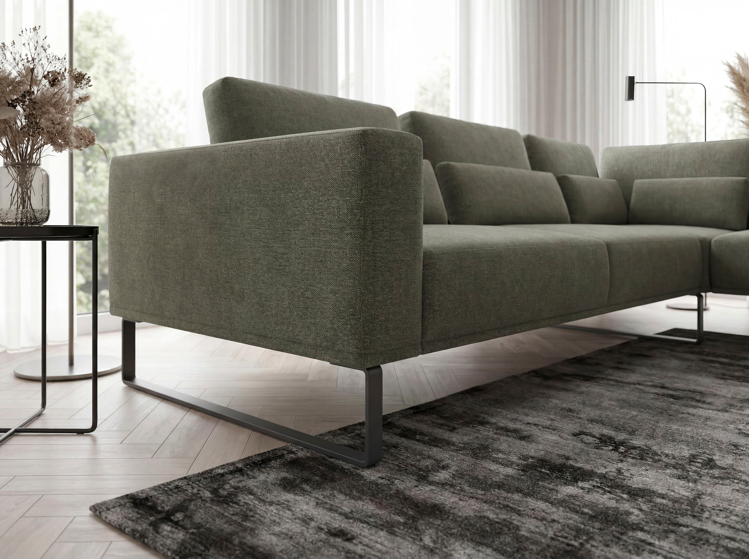 Musterring Ecksofa »JUSTB! PM100, stilvoller Lounge-Komfort von Musterring« Kollektion Bettina Zimmermann, optionaler Sitzvorzug & Fuß-Auswahl