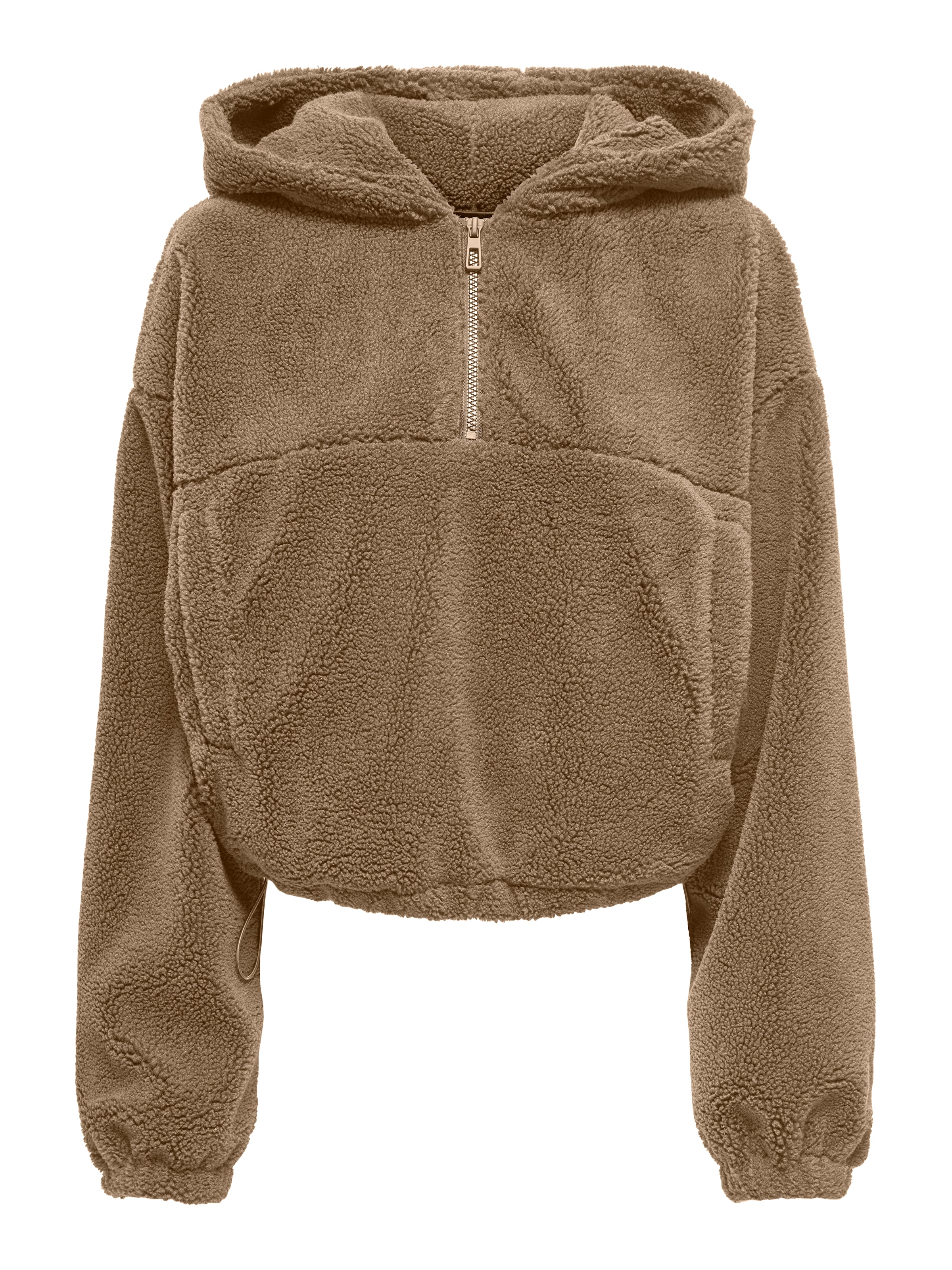 ONLY Fleecejacke »ONLSIENA TEDDY ANORAK LIFE CC OTW«, mit Kapuze