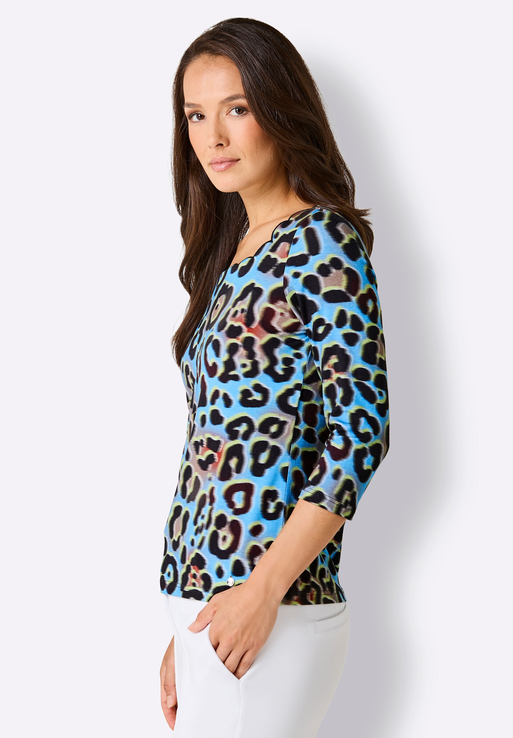 creation L T-Shirt »Lyocell-Shirt 3/4-Arm-Shirt im exklusiven Digitalprint«