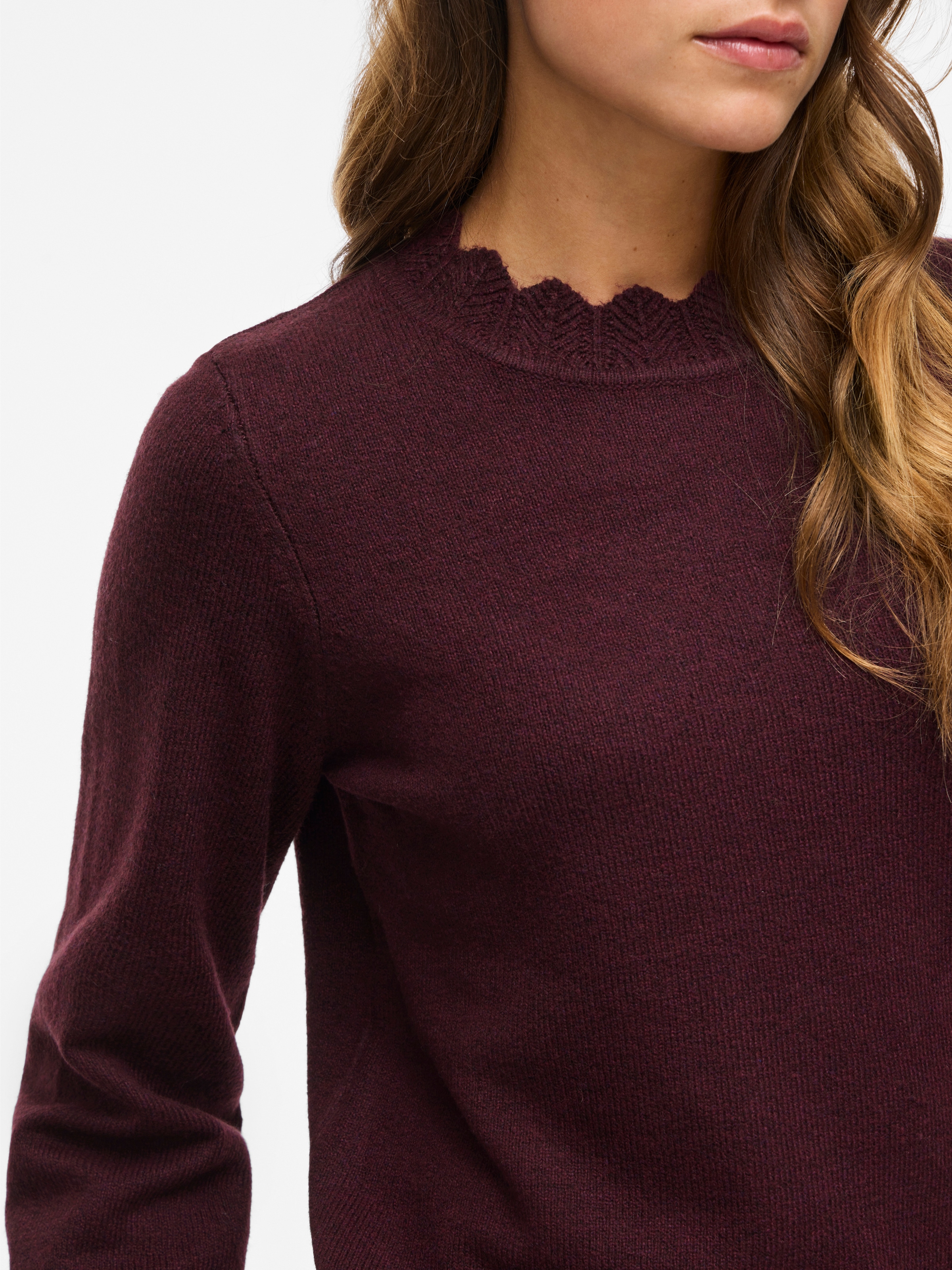 Vila Strickpullover »VINIKOLINA O-NECK L/S KNIT TOP - NOOS«