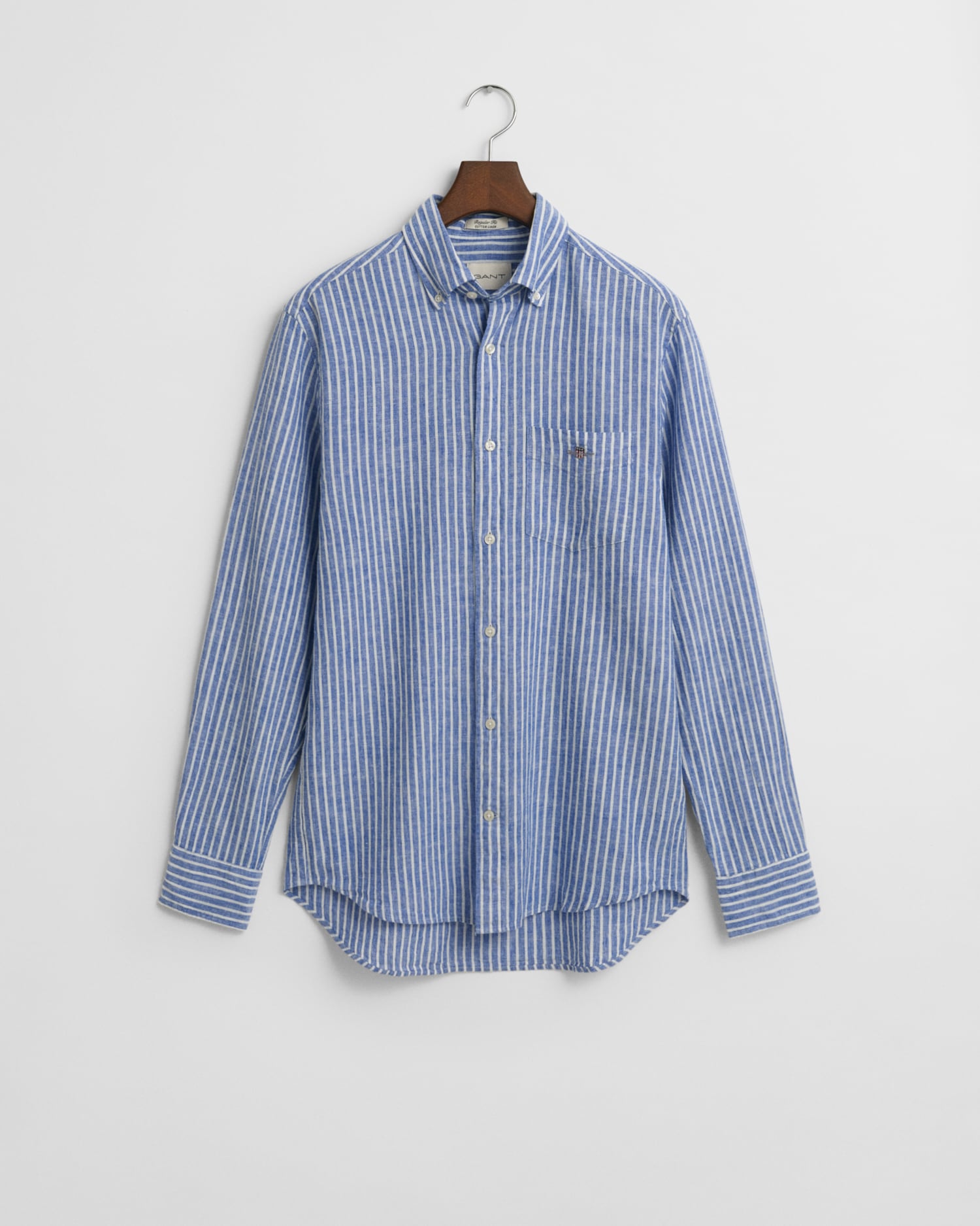 Gant Langarmhemd »REG COTTON LINEN STRIPE SHIRT«, leicht, luftig und atmungsaktiv