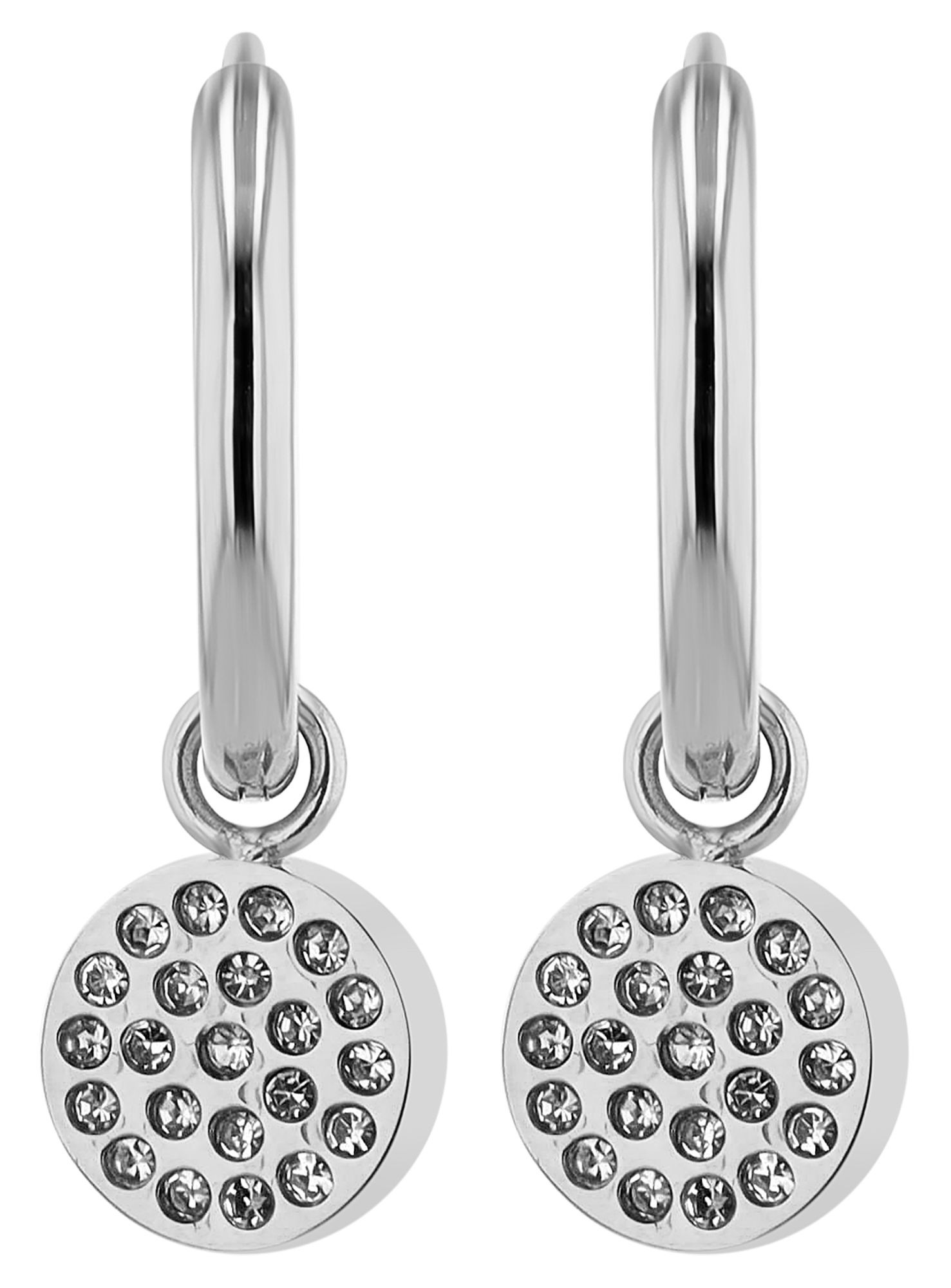 Adelia´s Kettenanhänger »Damen Anhänger ¿ Gravuranhänger aus Edelstahl mit Strass Steinchen«