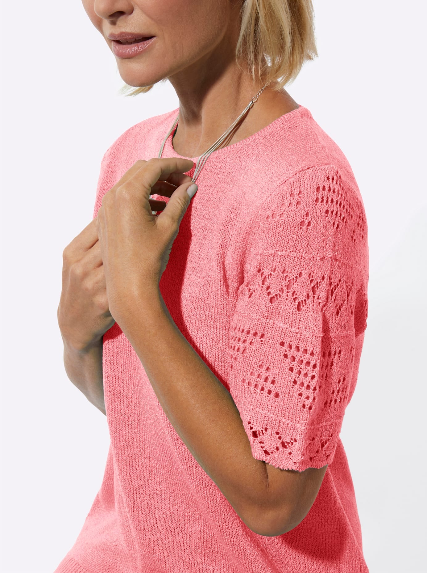 Classic Basics Kurzarmpullover »Bouclé-Pullover«
