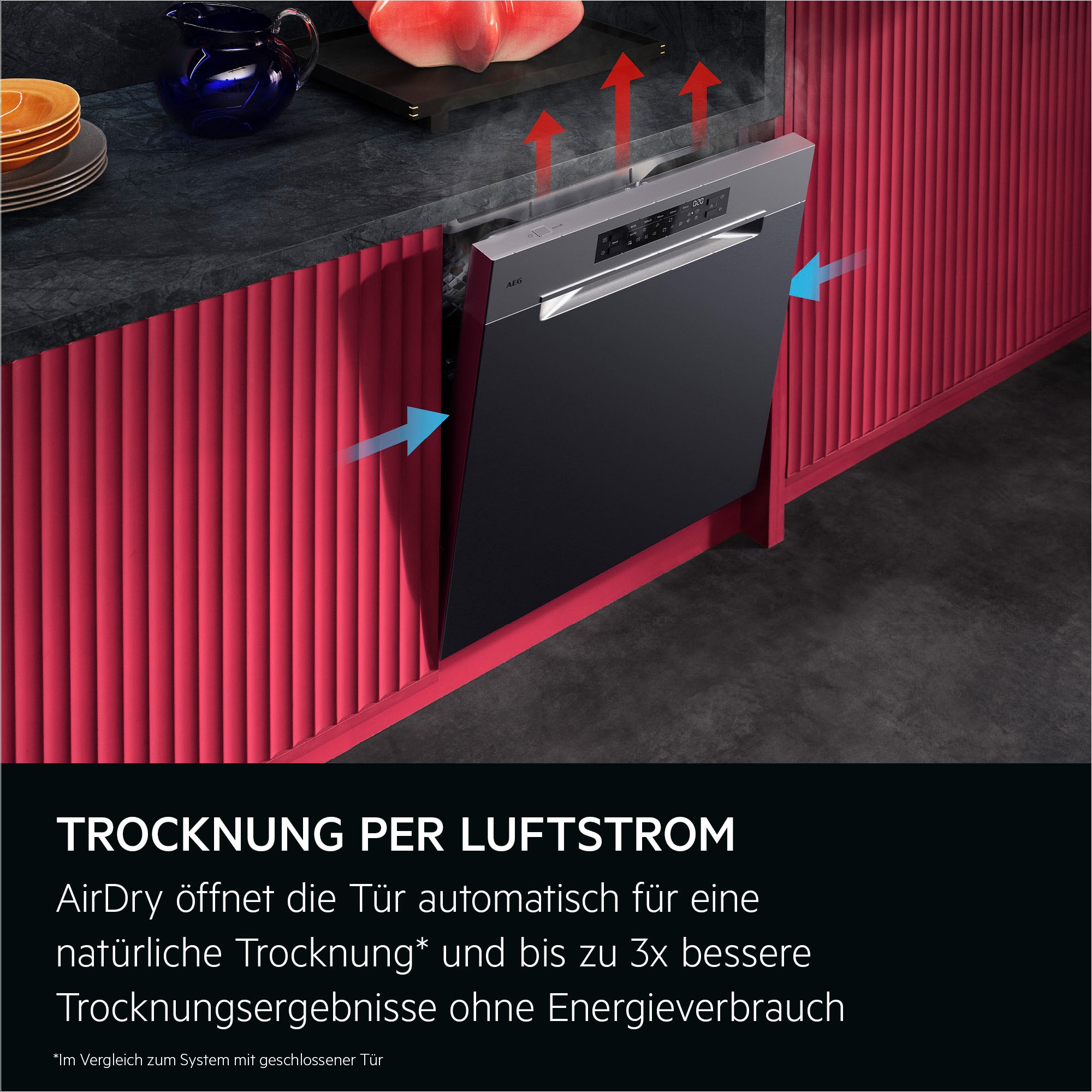 AEG Unterbaugeschirrspüler 9000 »GU9200X2SCM« Smarte Spülmaschine, kraftvoll gegen Eingebranntes, leise nur 38 dB