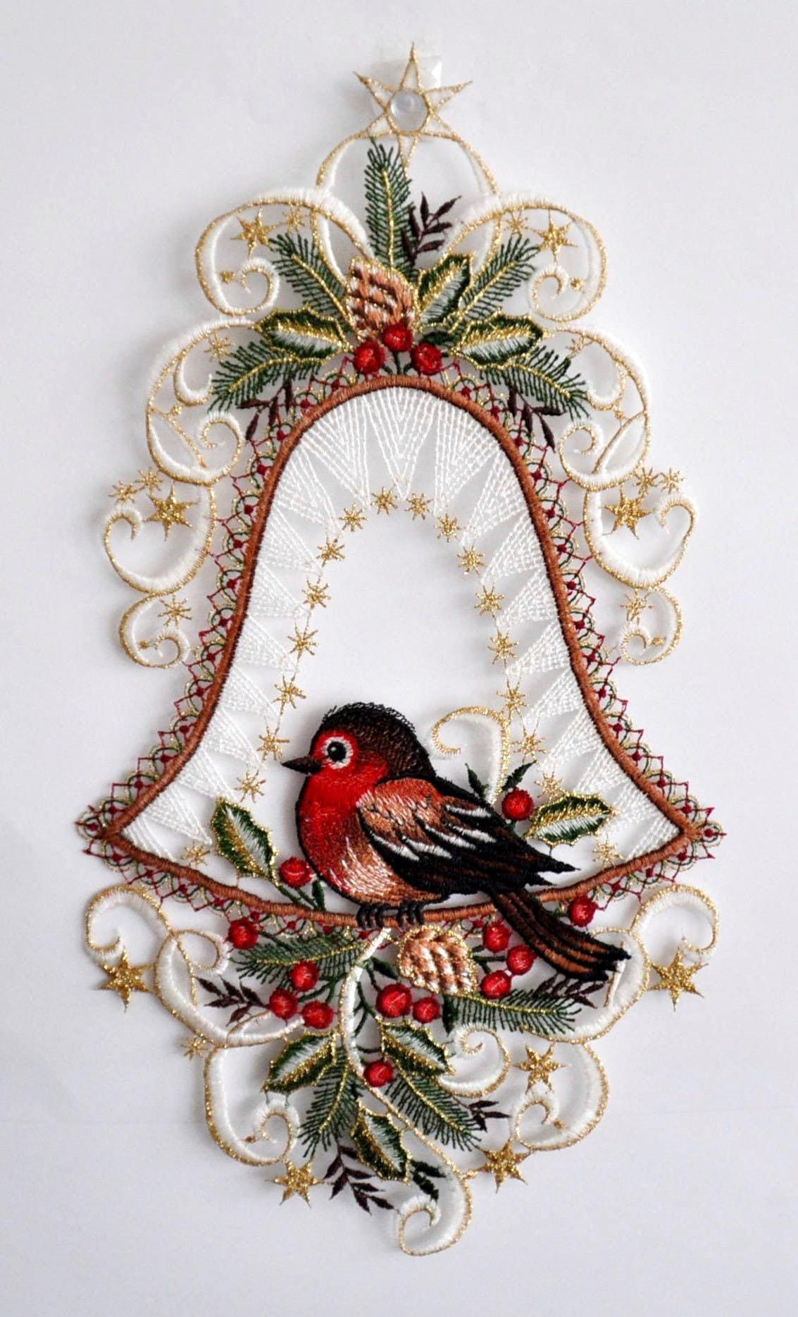 Stickereien Plauen Fensterbild »Vogel in Glocke« bestellen online bei OTTO