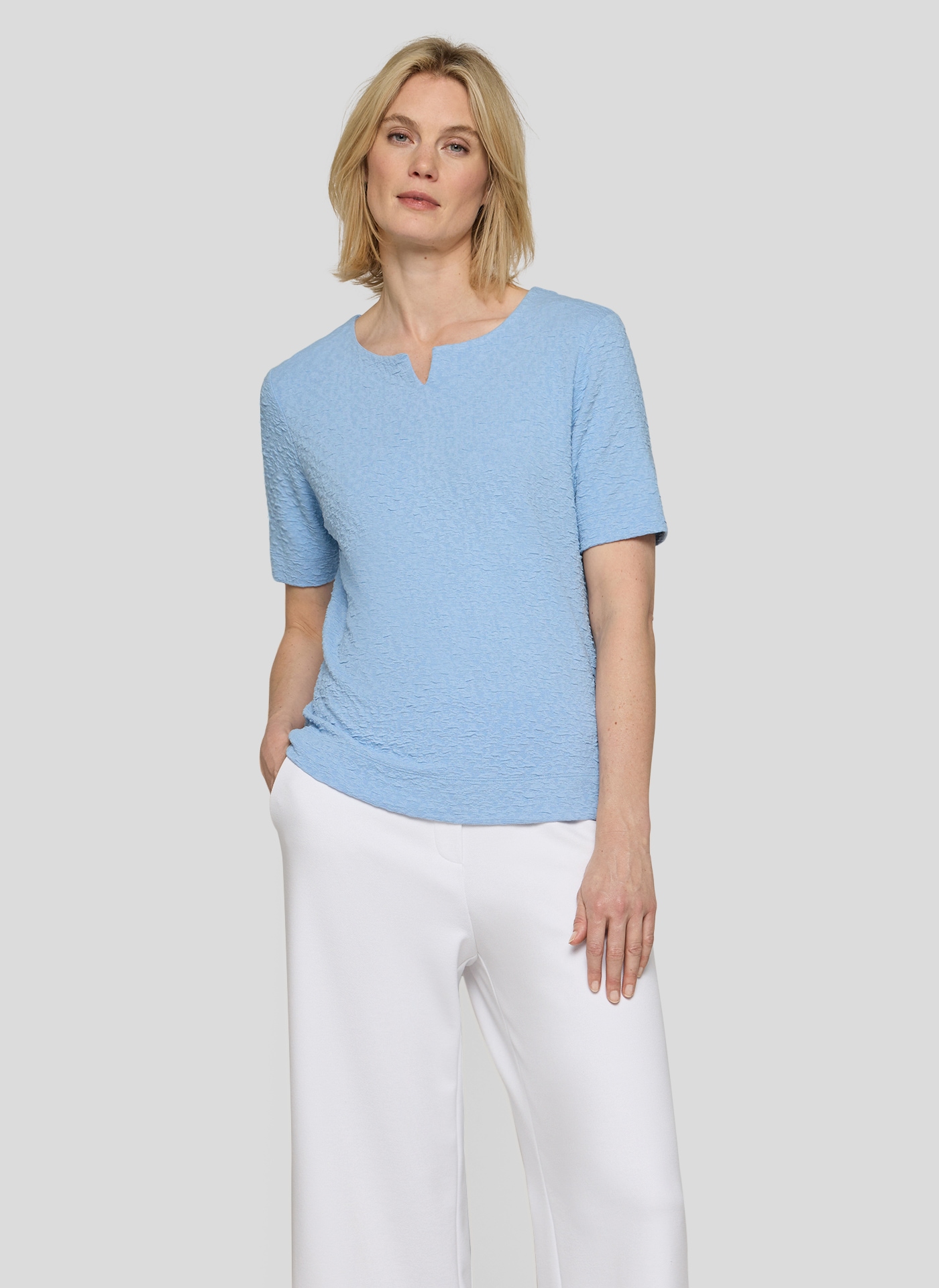 Rabe T-Shirt im Crinkle-Look