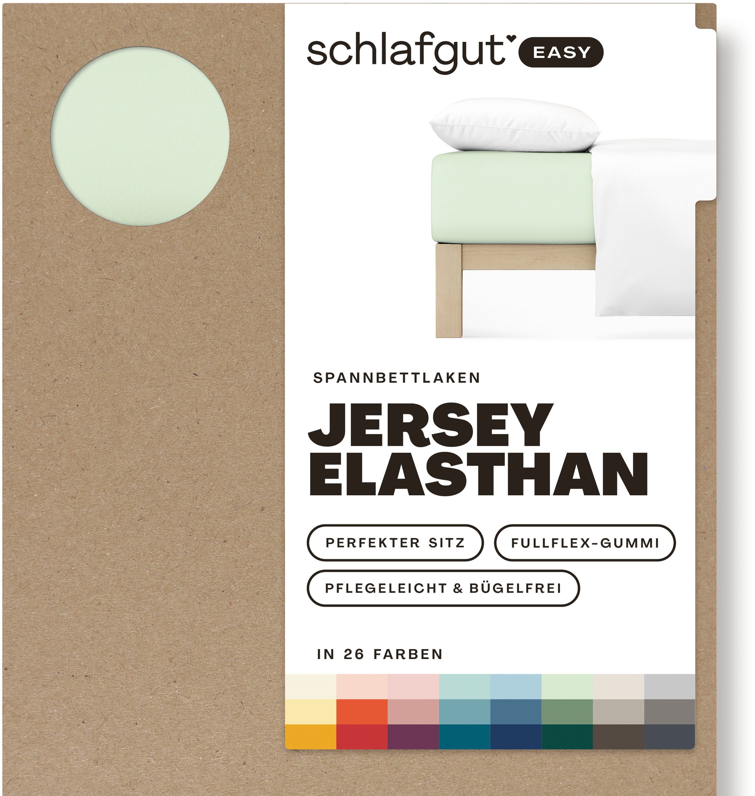 Schlafgut Spannbettlaken »EASY Jersey Elasthan«, MADE IN GREEN by OEKO-TEX®