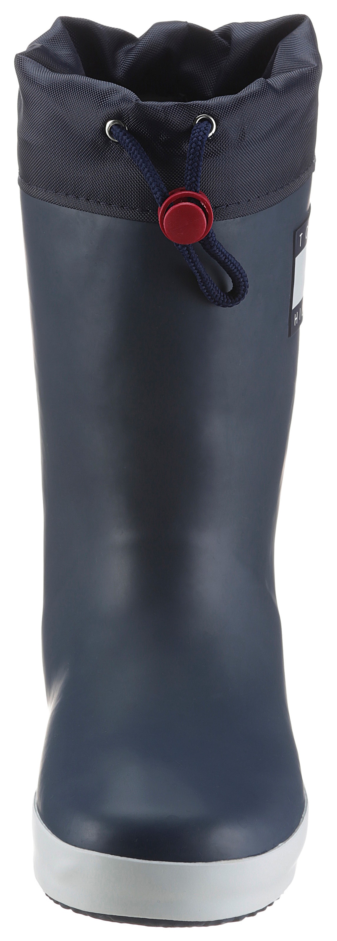 Tommy Hilfiger Gummistiefel, Regenstiefel, Matsch-Schuh, Regenschuh mit praktischer Zuglasche