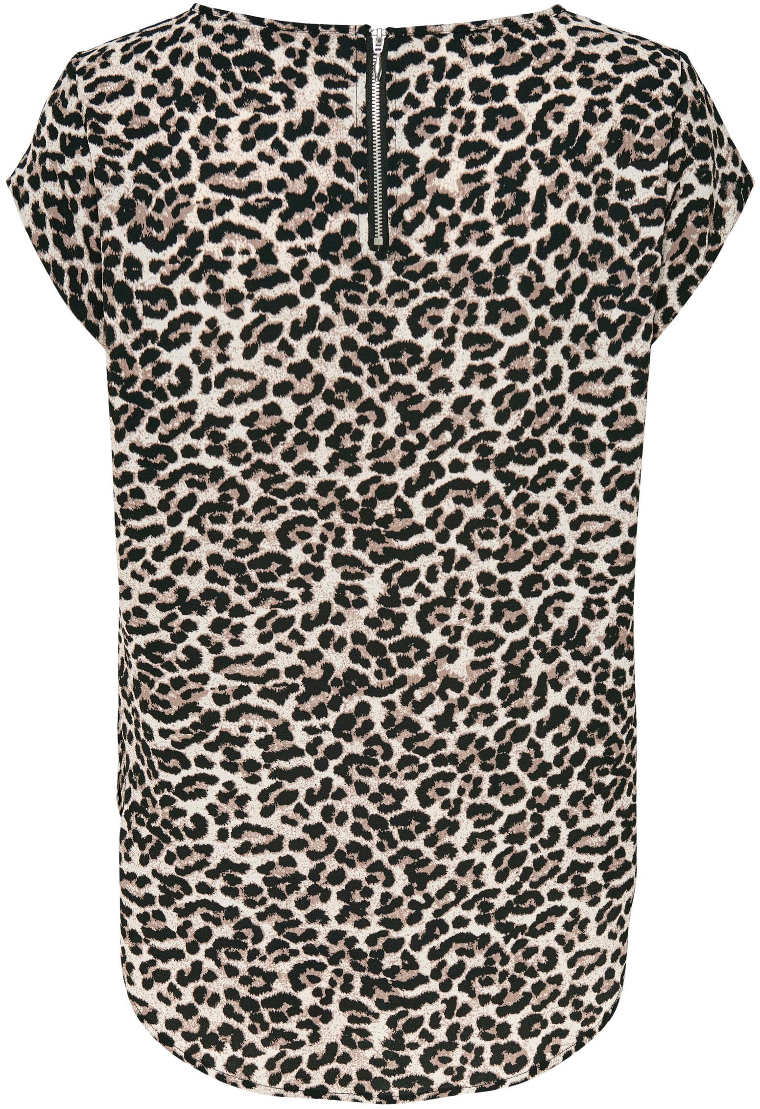 ONLY Shirtbluse »ONLVIC S/S AOP TOP NOOS PTM«, mit Allover Druck