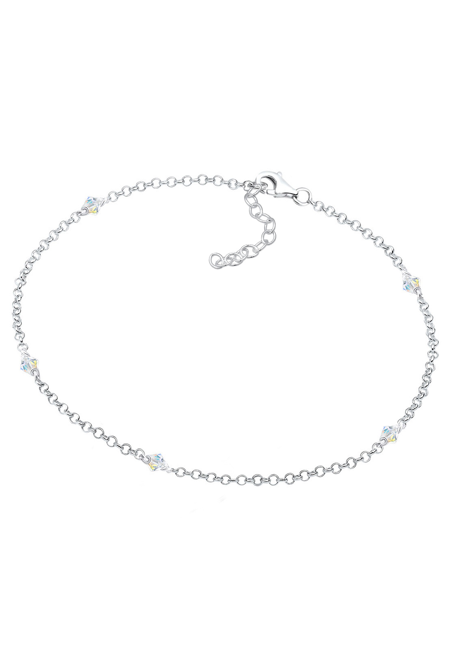 Elli Armkette »Armband Kristalle 925 Sterling Silber«