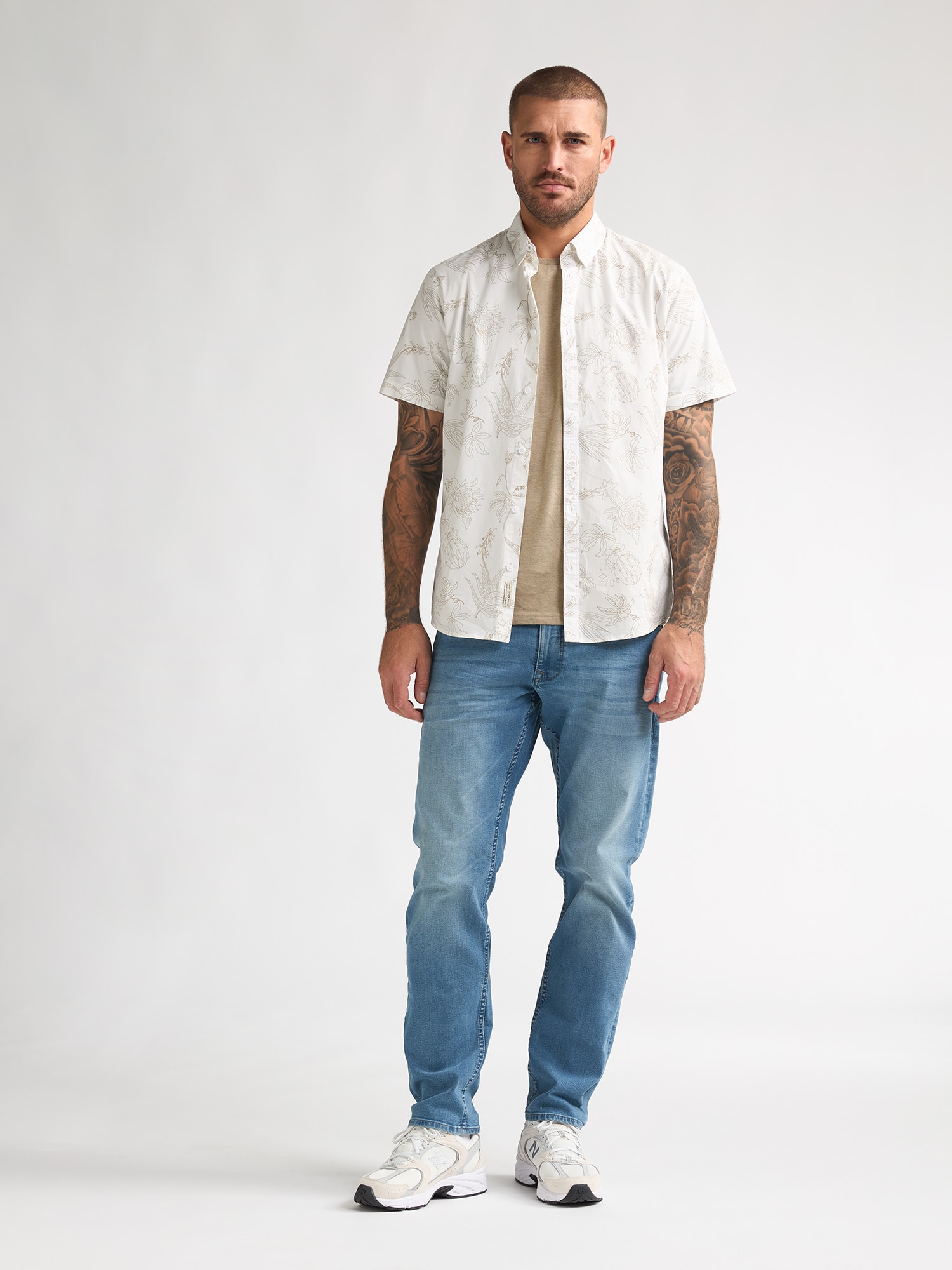 Petrol Industries Kurzarmhemd »Men Shirt Short Sleeve AOP« mit All-Over Print