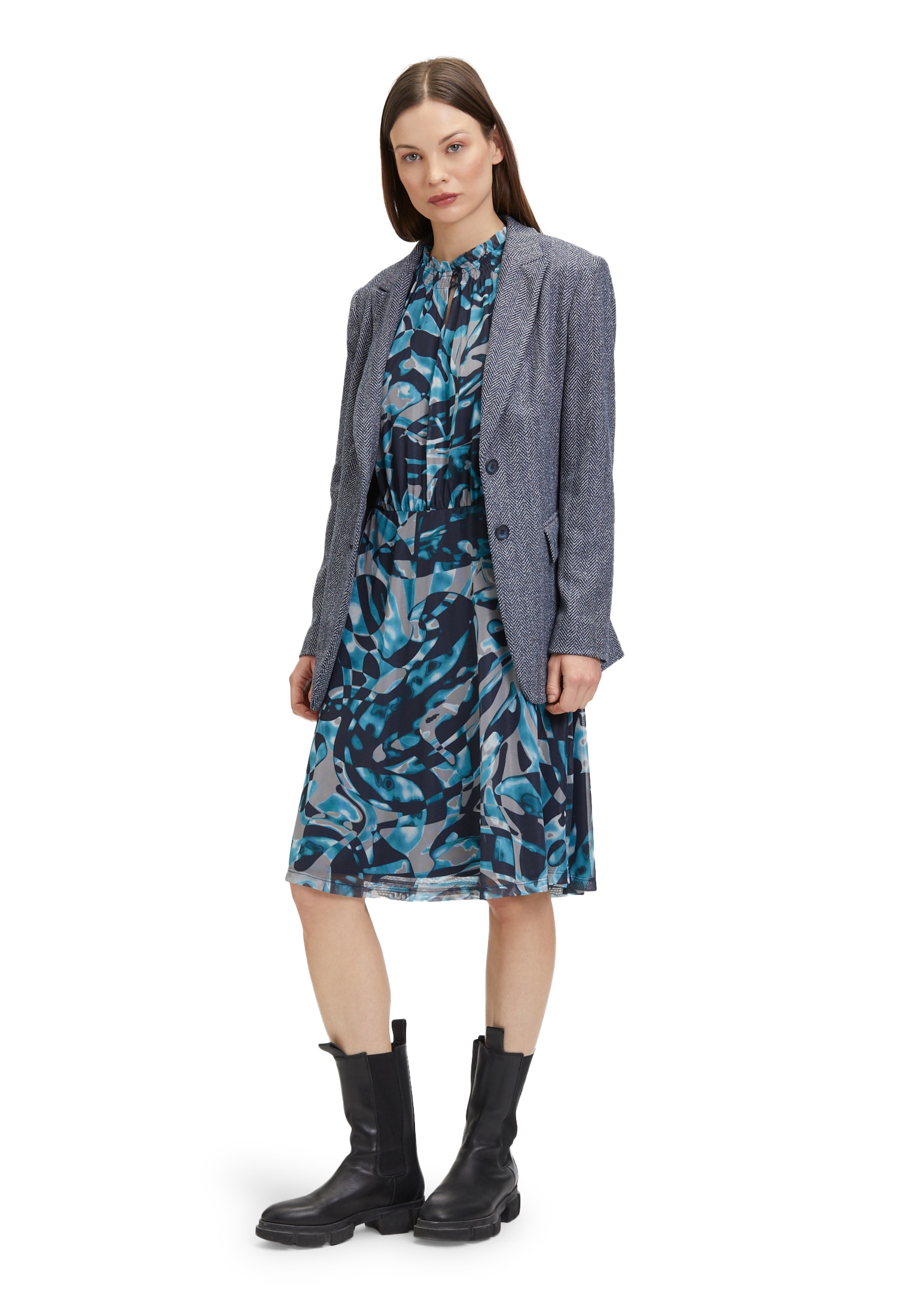 Betty&Co A-Linien-Kleid »Freizeitkleid mit 3/4 Arm«