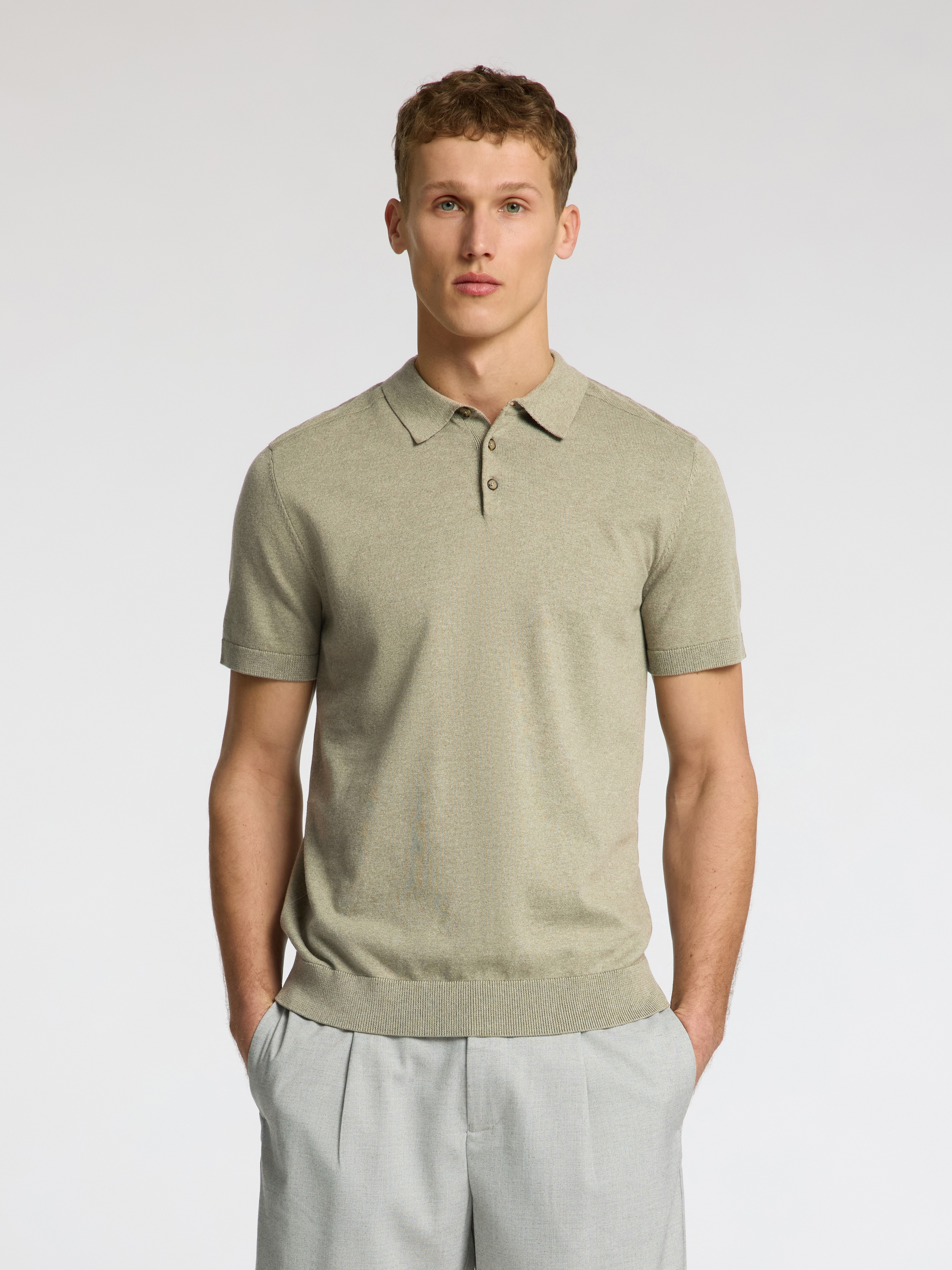 SELECTED HOMME Poloshirt »SLHBERG SS KNIT POLO NOOS«