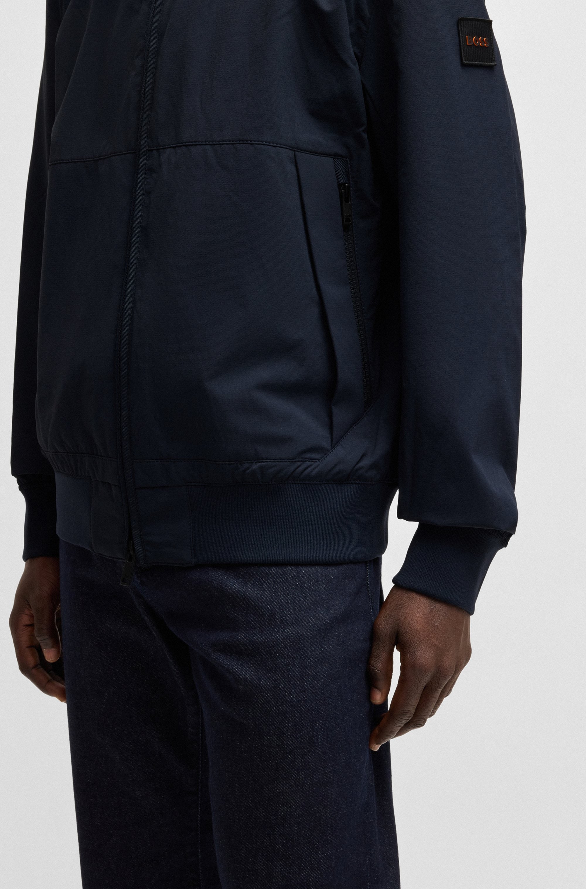 BOSS ORANGE Outdoorjacke »Oloco«, mit Kapuze, mit Kapuze