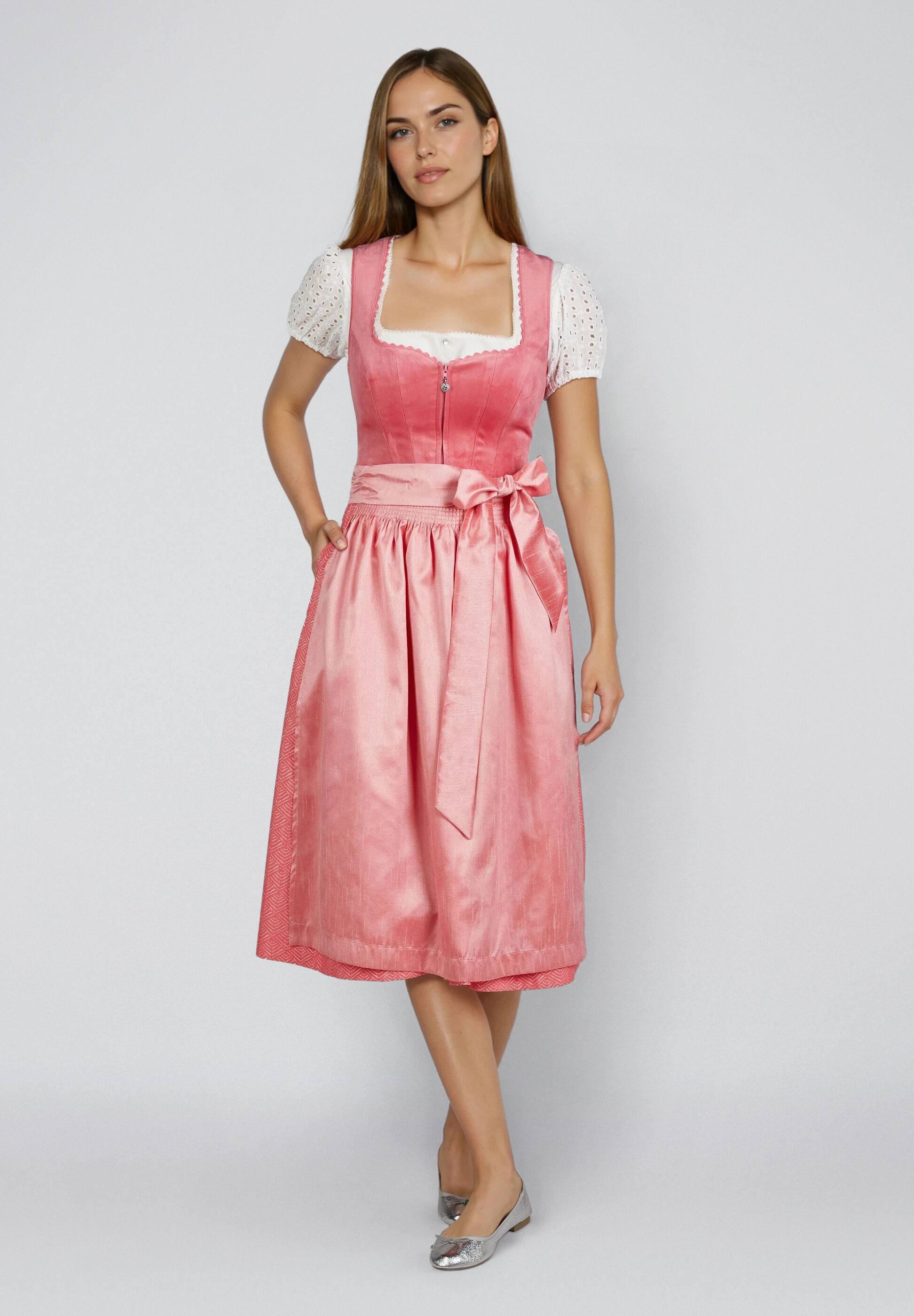 Spieth & Wensky Dirndl »Hummel« feines Samtoberteil
