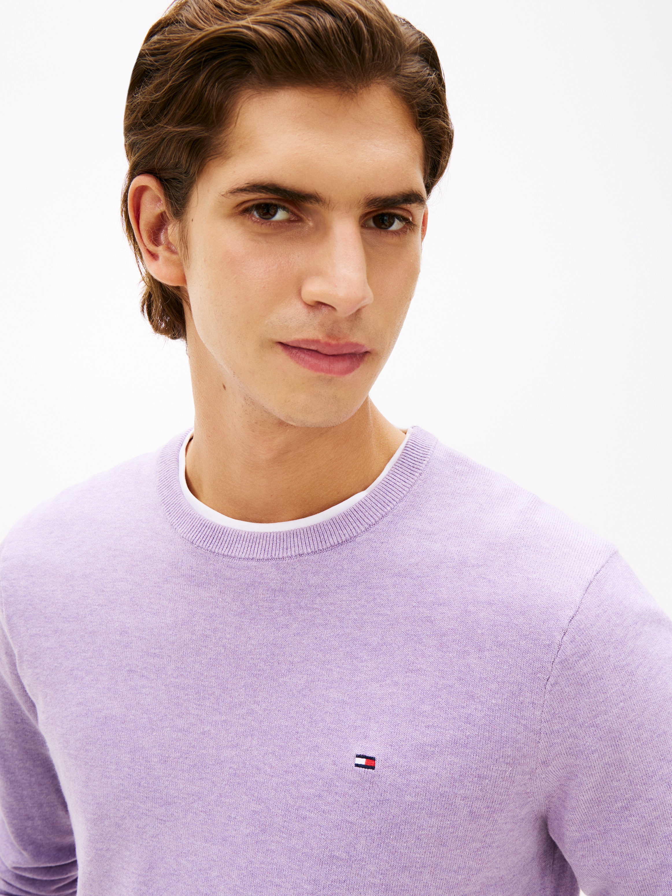 Tommy Hilfiger Rundhalspullover »ESSENTIAL COTTON« Crewneck Regular Fit Premium Mode