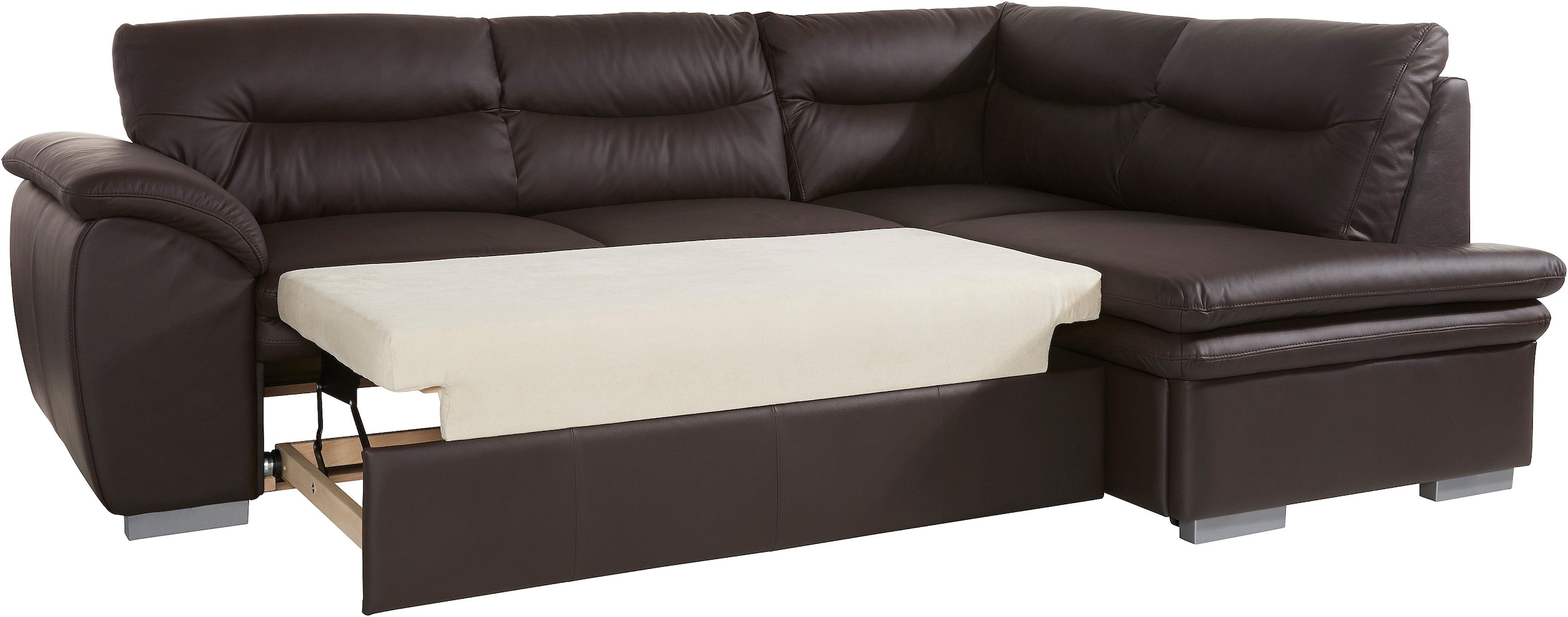 COTTA Ecksofa »Leandra L-Form«, wahlweise mit Bettfunktion und Bettkasten