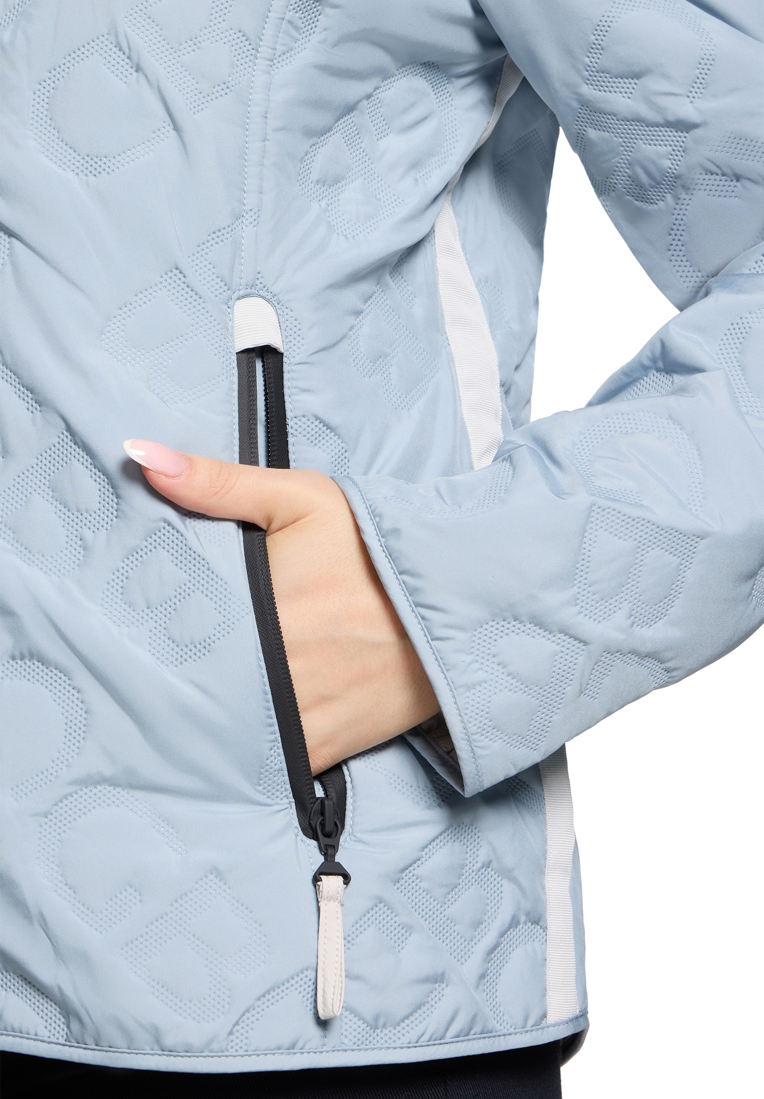 Gil Bret Outdoorjacke mit Kapuze mit Strukturmuster