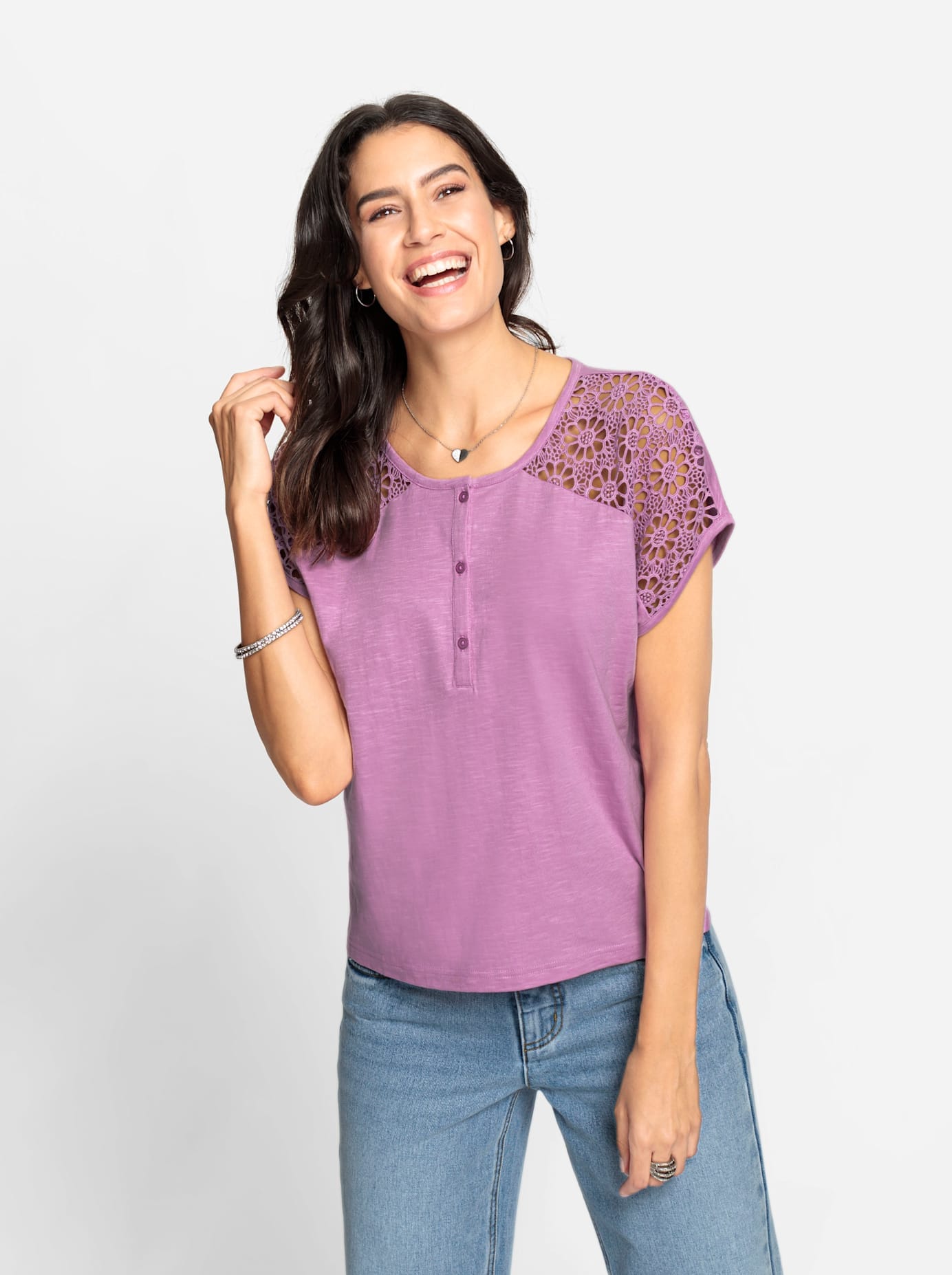 Inspirationen Kurzarmshirt »Shirt«, (1 tlg.)