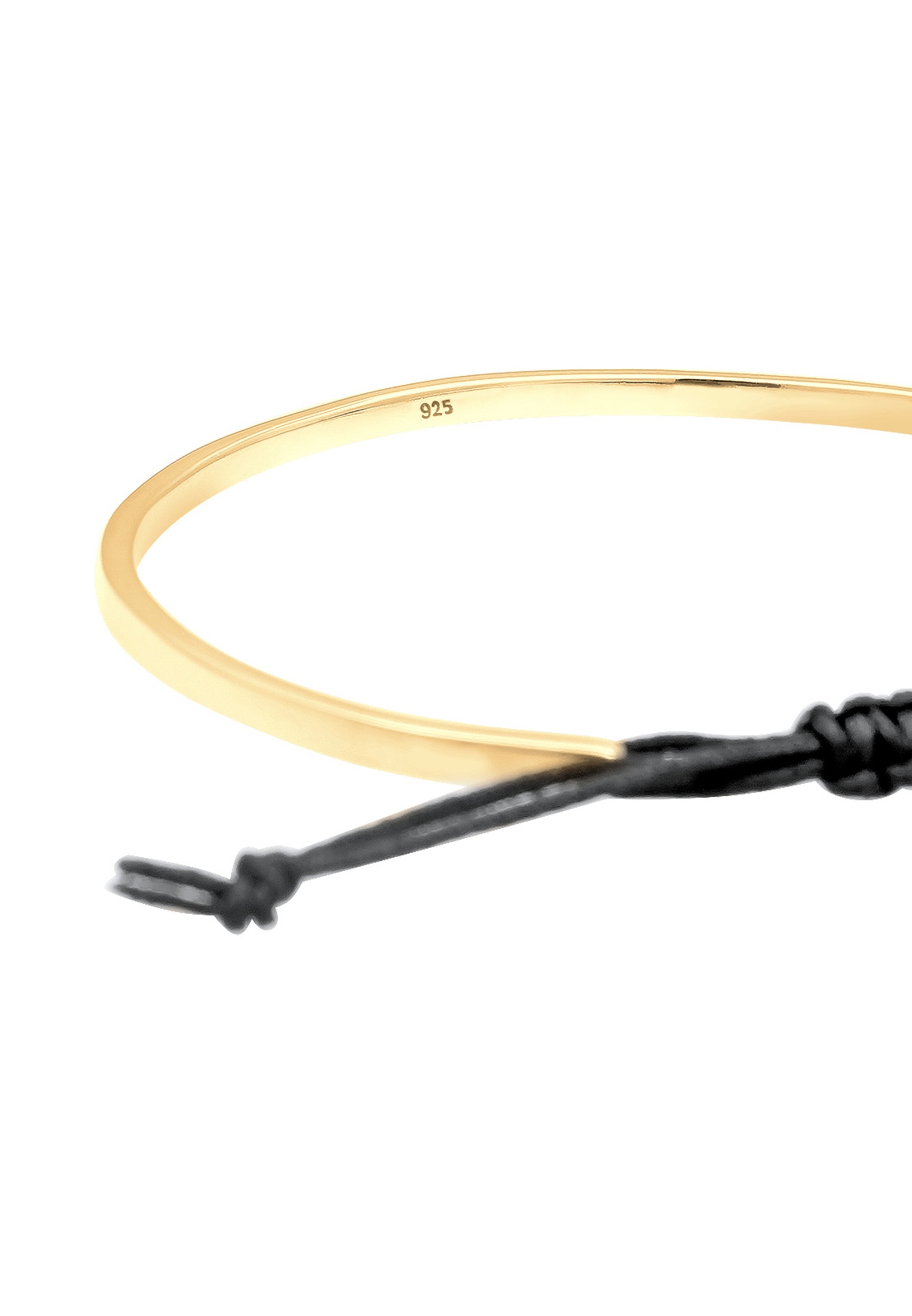 Elli Armkette »Armband Armreif Geo Basic Matt Verstellbar 925 Silber«