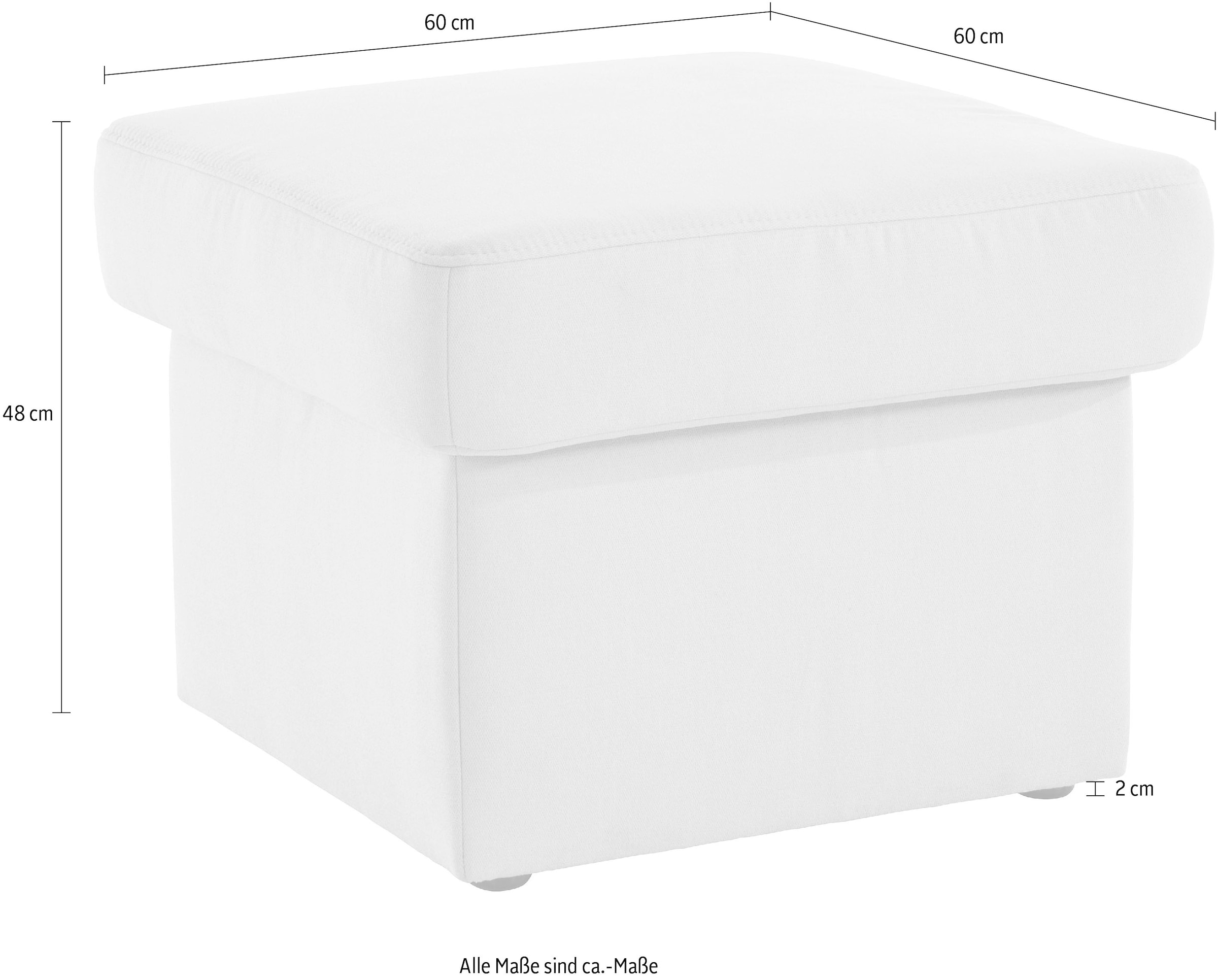 sit&more Stauraumhocker »Melissa« klassisches Design, optional in dem mit Wasser zu reinigendem Bezug