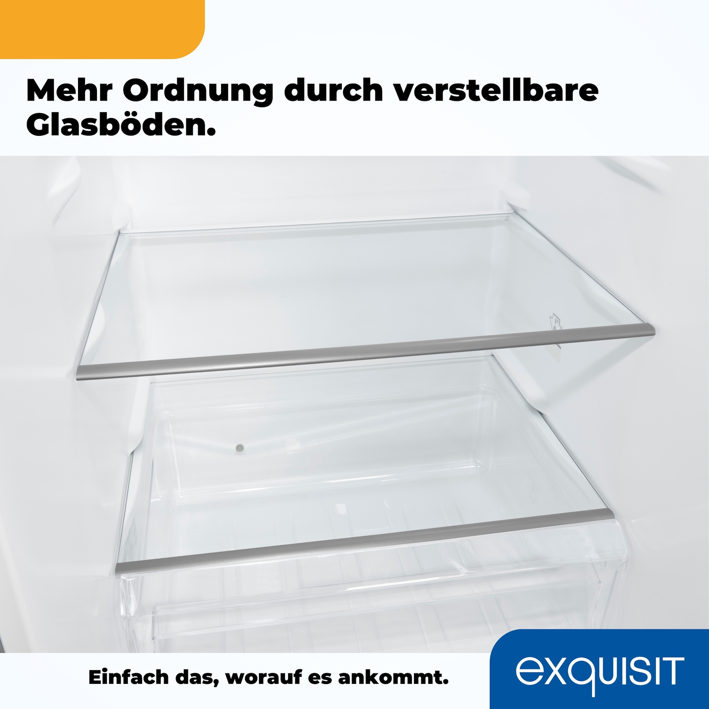 exquisit Kühl-/Gefrierkombination »KGC233-60-HE-040D«, Energieeffizienzklasse D, 173 Liter Nutzinhalt, 4 Sterne Gefrieren