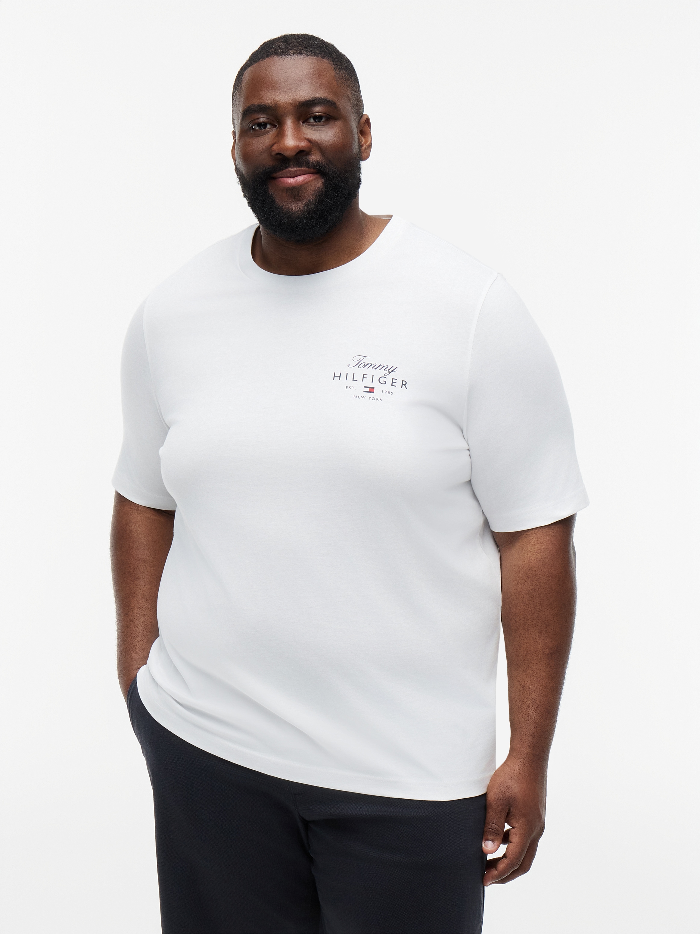 Tommy Hilfiger Big & Tall T-Shirt »BT-SCRIPT STACK« Große Größen, aus Jersey mit Logo